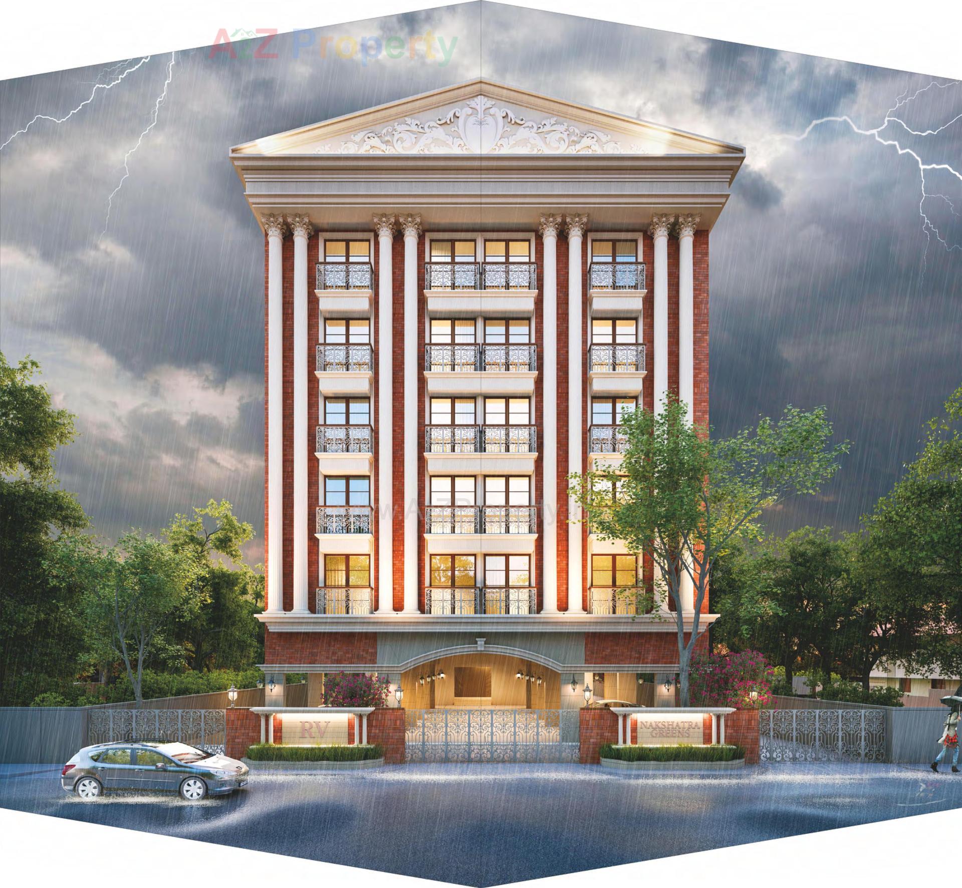 3D Elevation of real estate project Nakshatra Greens located at Chhadawad, Ahmedabad, Gujarat