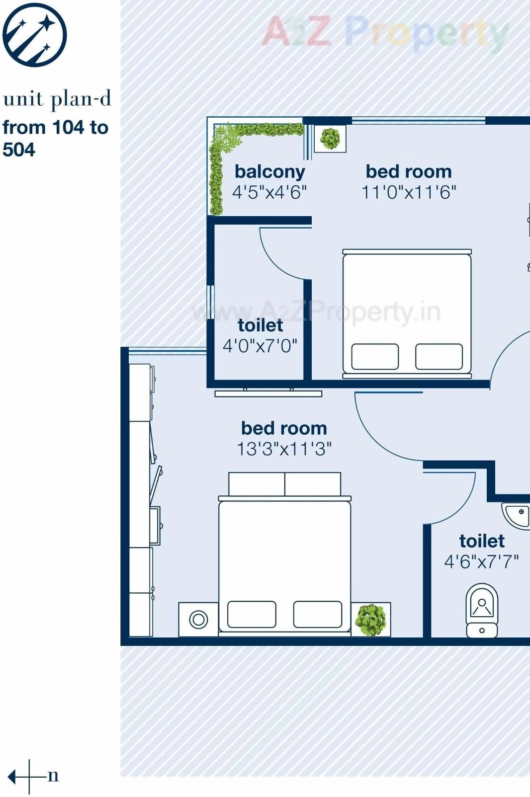 Layout of real estate project Nakshatra Residency located at Bopal, Ahmedabad, Gujarat