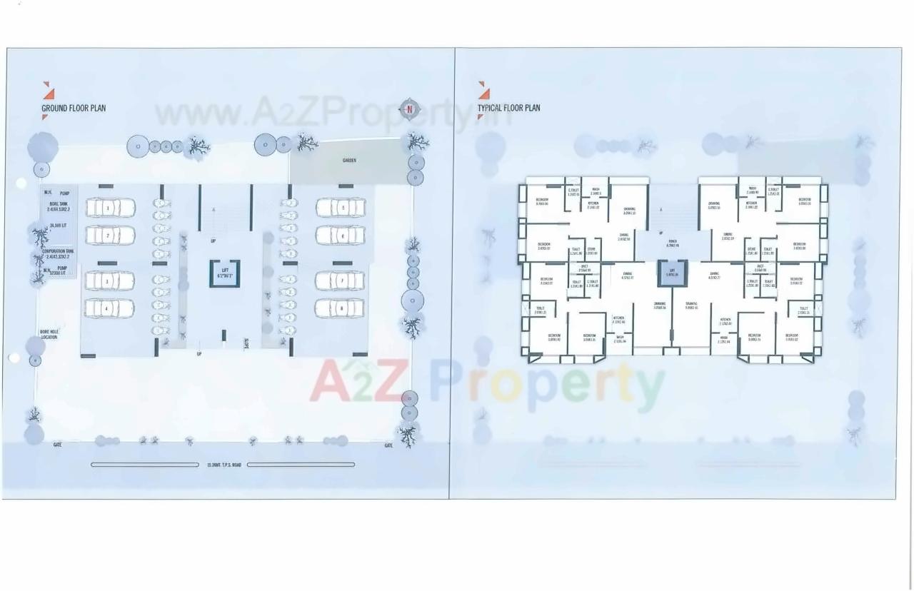 Layout of real estate project Nakshatra Rise located at Paldi, Ahmedabad, Gujarat