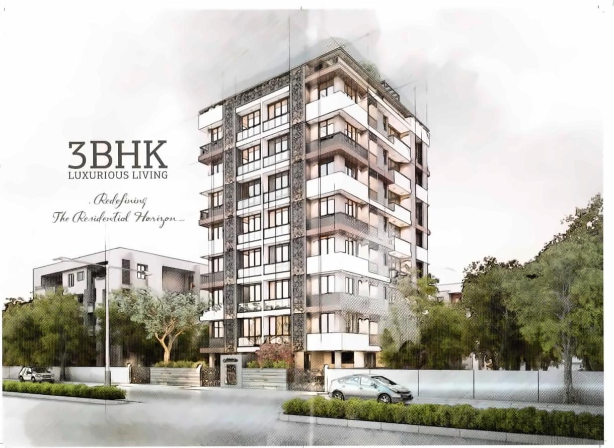3D Elevation of real estate project Nakshatra located at City, Ahmedabad, Gujarat