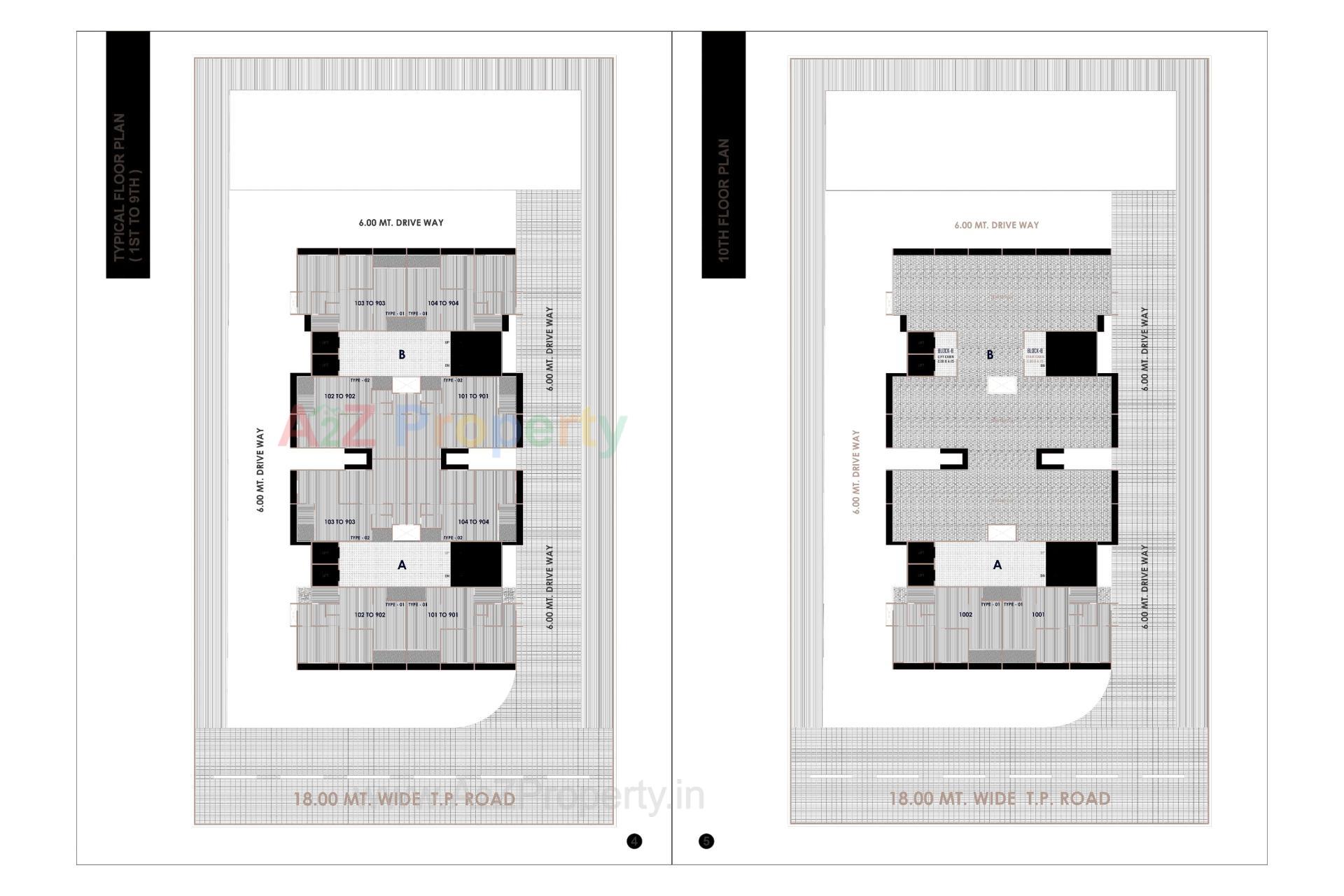 Layout of real estate project Nakshtra Platinum located at Hanspura, Ahmedabad, Gujarat