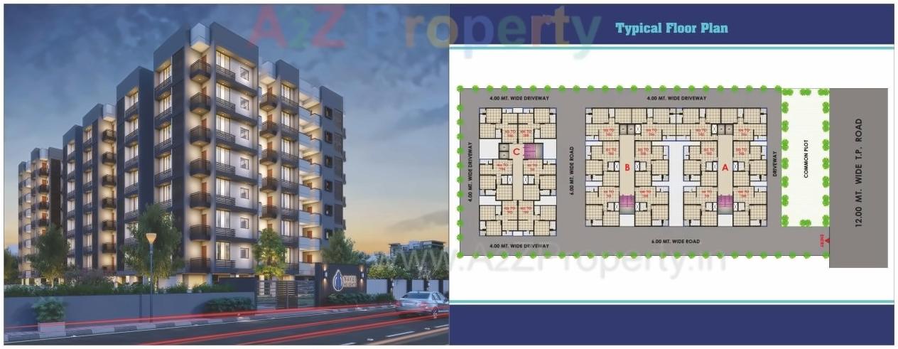 Layout of real estate project Nakul Heights located at Muthia, Ahmedabad, Gujarat