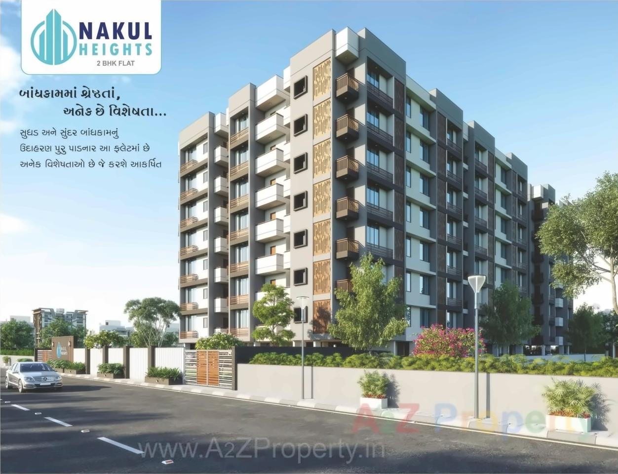 3D Elevation of real estate project Nakul Heights located at Muthia, Ahmedabad, Gujarat