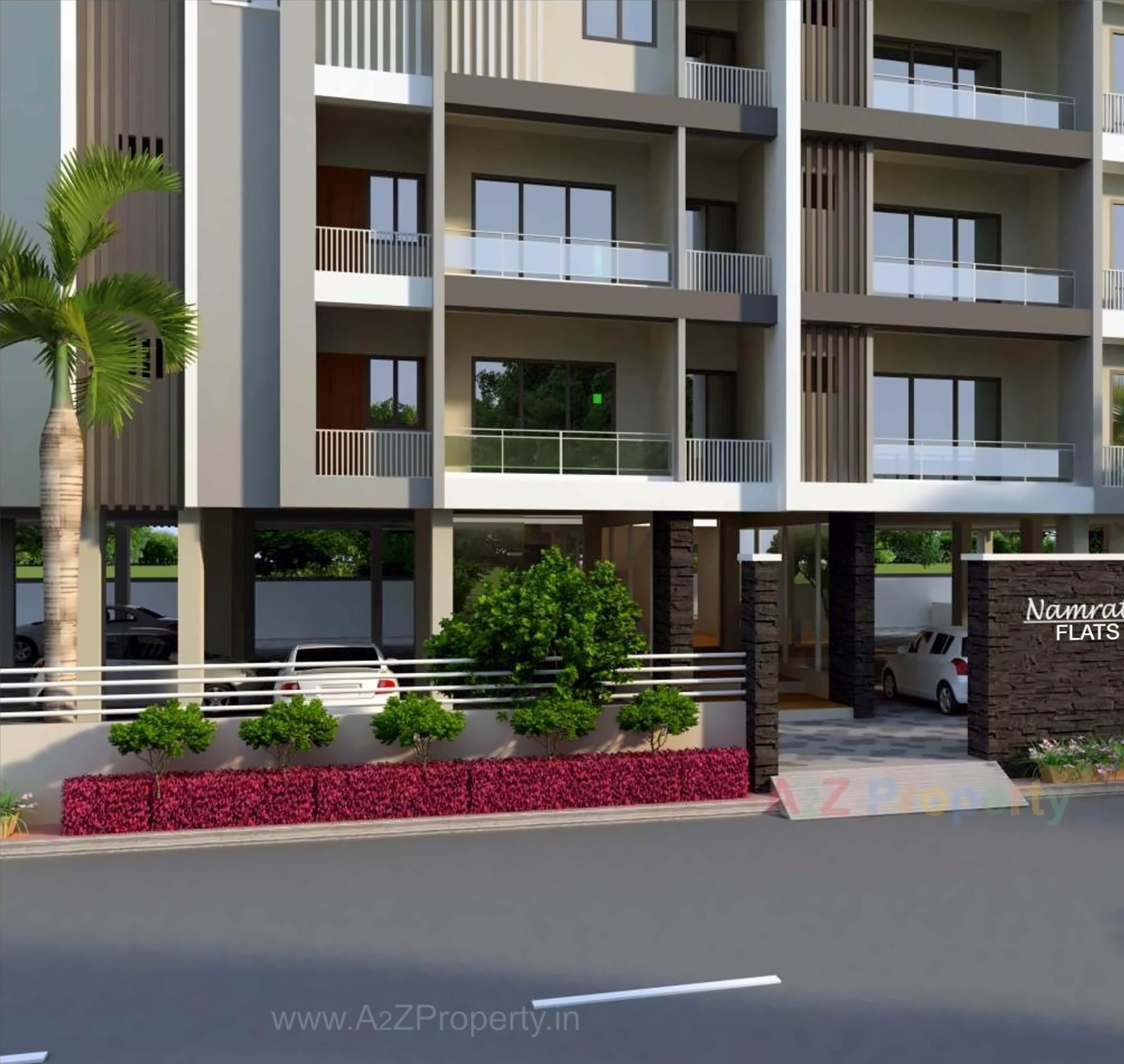 3D Elevation of real estate project Namrata Flats located at Ahmedabad, Ahmedabad, Gujarat