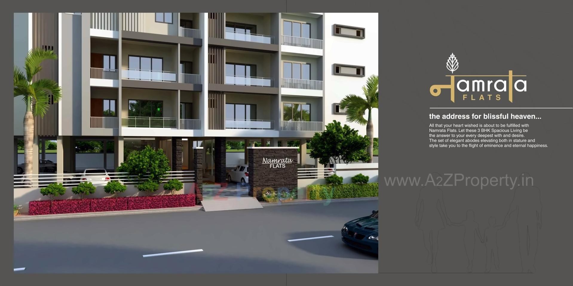 3D Elevation of real estate project Namrata Flats located at Ahmedabad, Ahmedabad, Gujarat