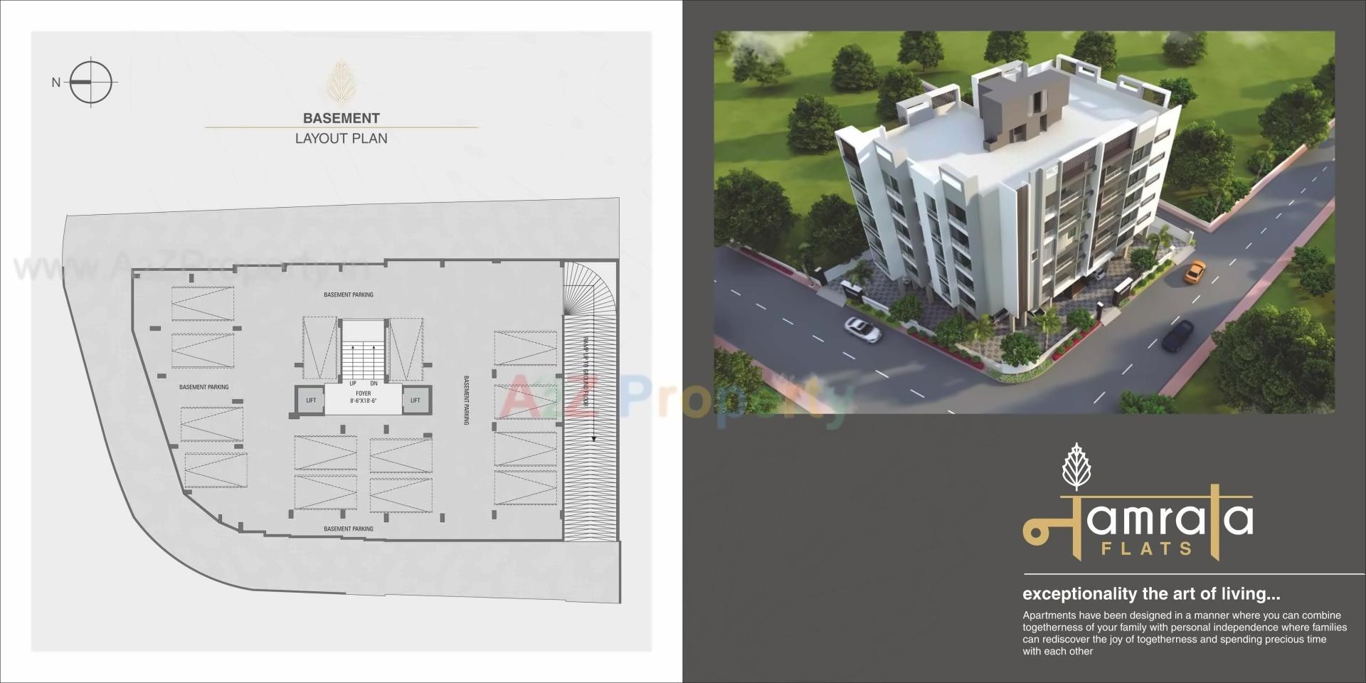 Layout of real estate project Namrata Flats located at Ahmedabad, Ahmedabad, Gujarat