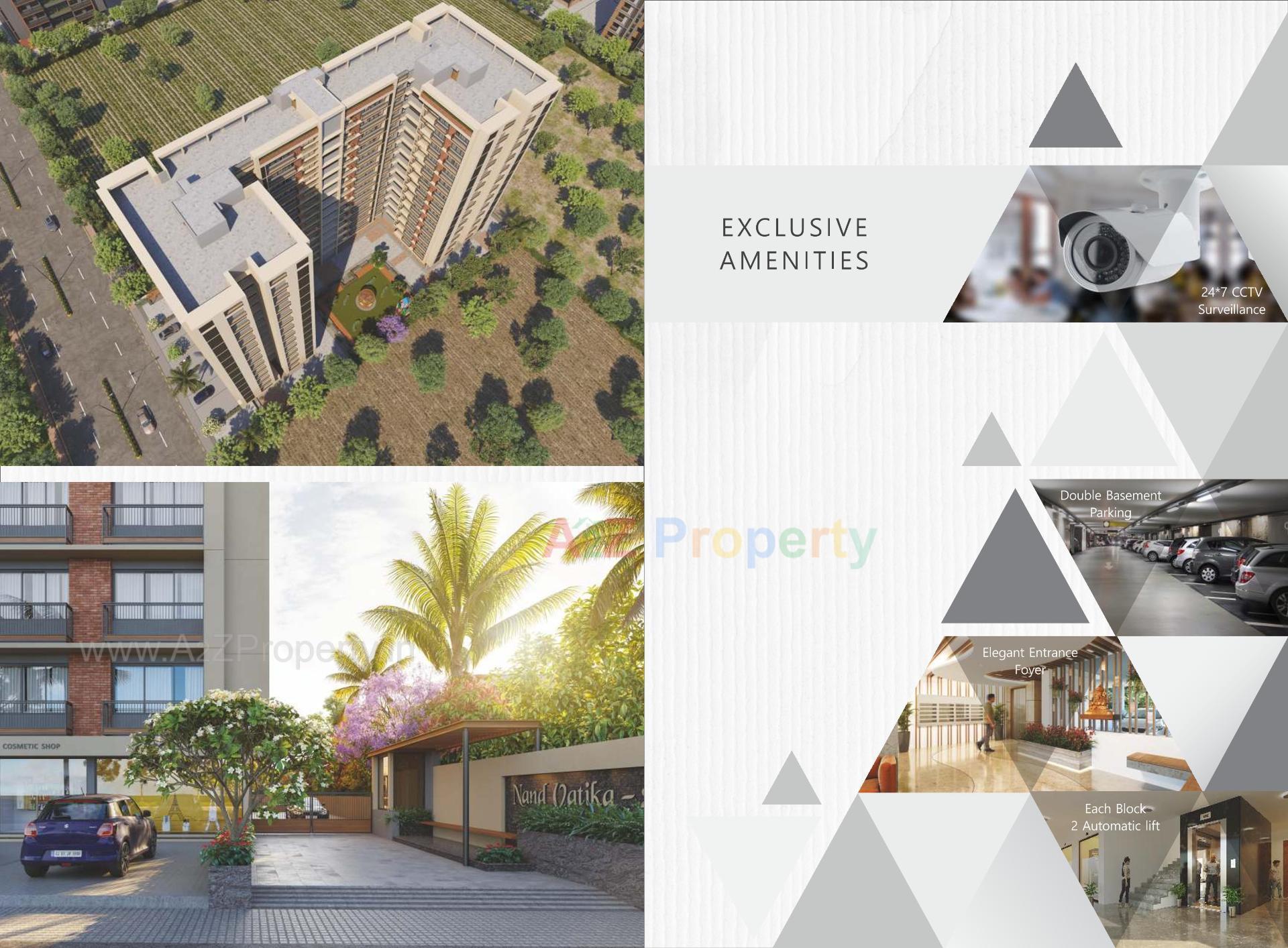 3D Elevation of real estate project Nand Vatika located at Hanspura, Ahmedabad, Gujarat