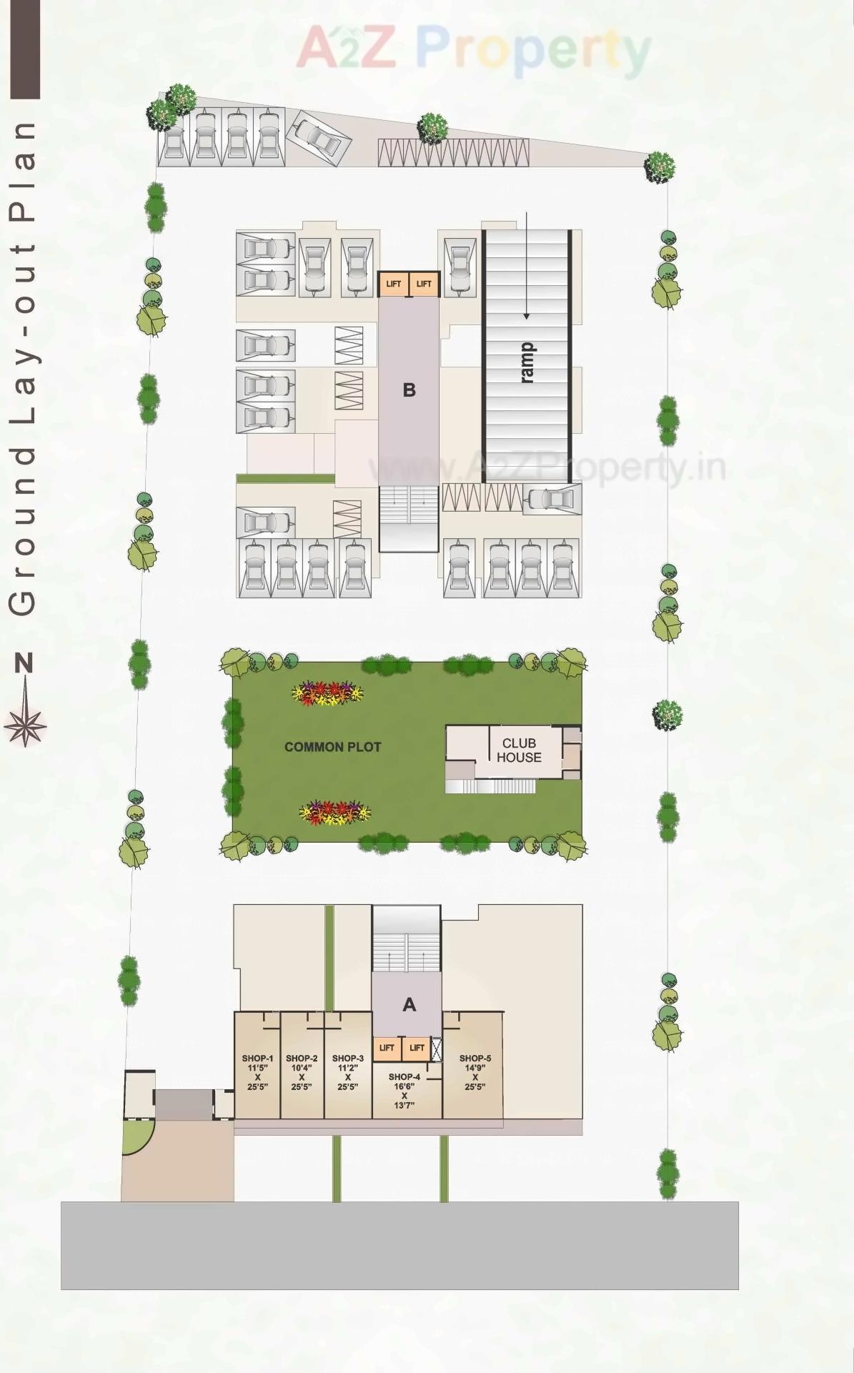 Layout of real estate project Nand Vatika located at Naroda, Ahmedabad, Gujarat
