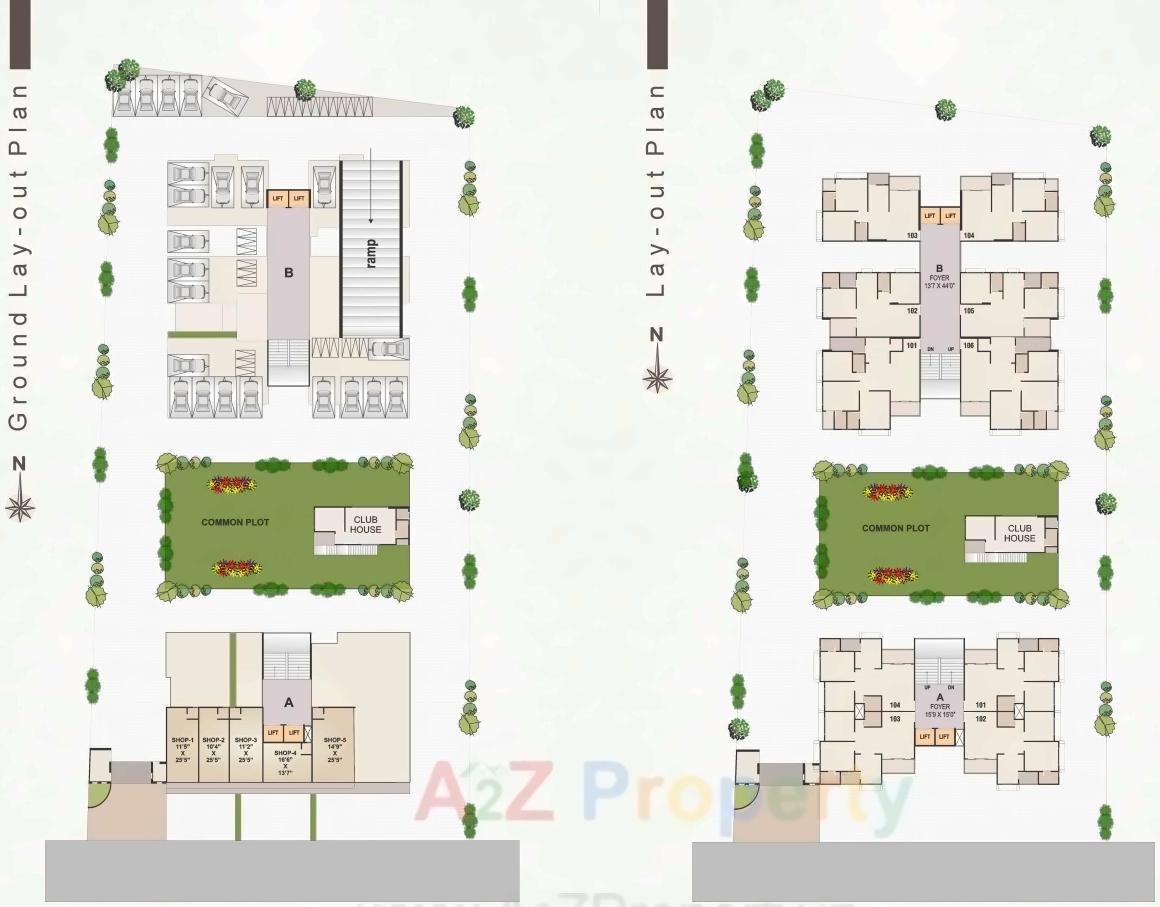 Layout of real estate project Nand Vatika located at Naroda, Ahmedabad, Gujarat