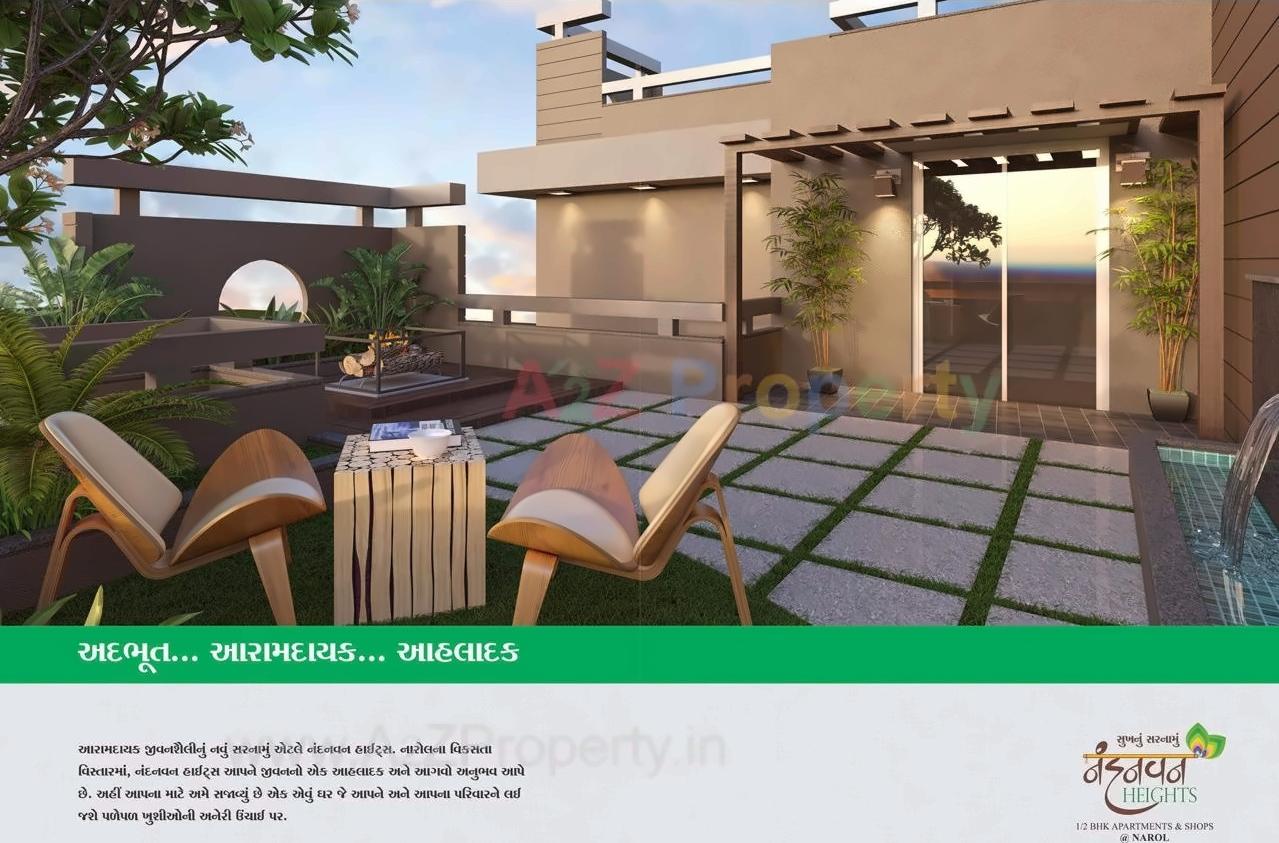 3D Elevation of real estate project Nandanvan Heights located at Narol, Ahmedabad, Gujarat