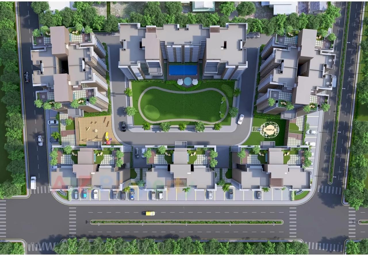 Layout of real estate project Nandanvan Heights located at Narol, Ahmedabad, Gujarat