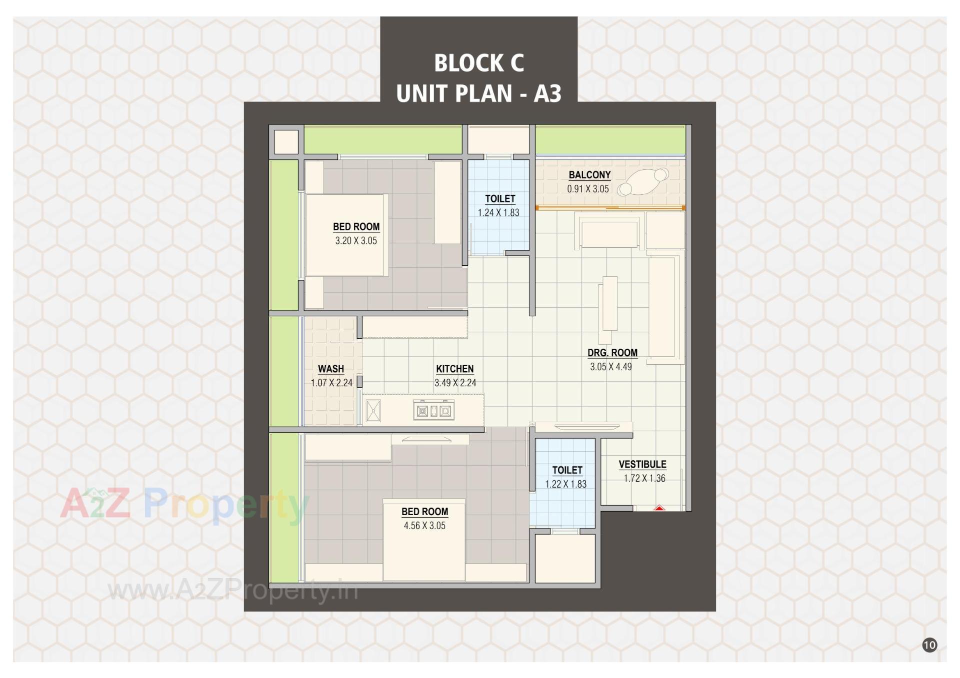 Layout of real estate project Nanddeep Homes located at Singarva, Ahmedabad, Gujarat