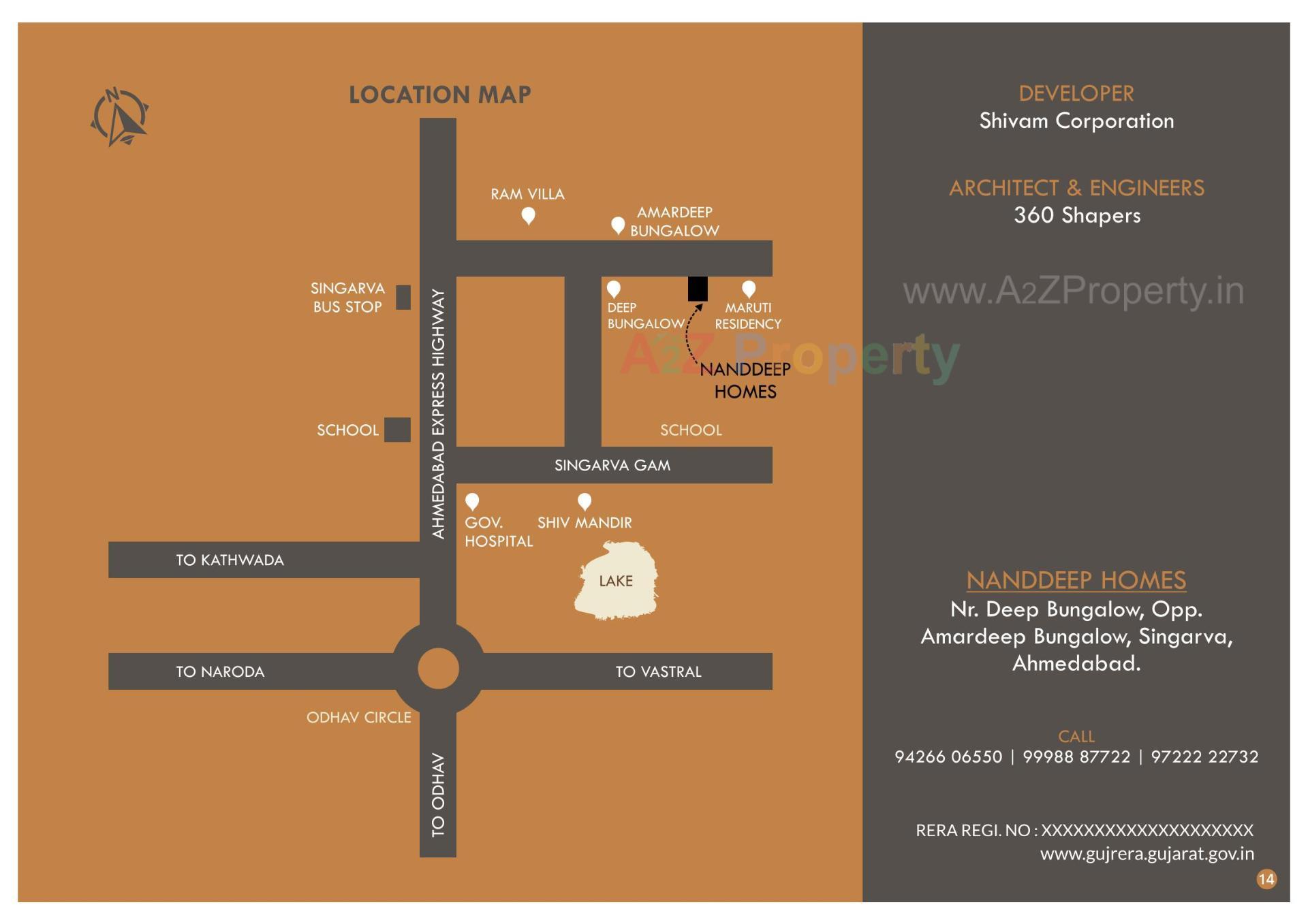  of real estate project Nanddeep Homes located at Singarva, Ahmedabad, Gujarat