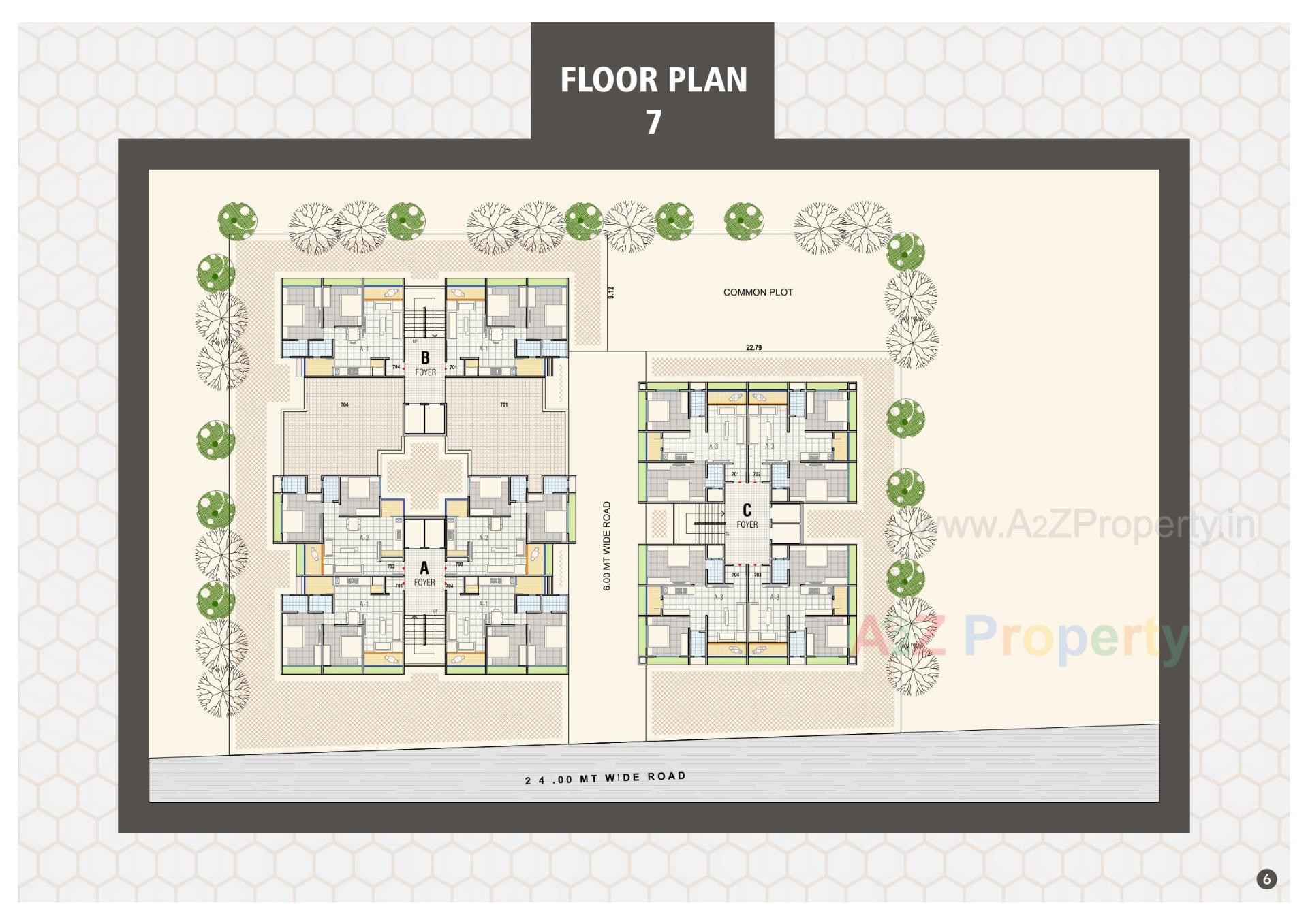 Layout of real estate project Nanddeep Homes located at Singarva, Ahmedabad, Gujarat