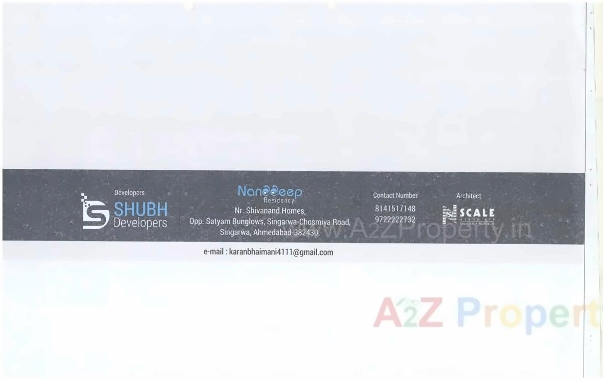  of real estate project Nanddeep Residency located at Singarva, Ahmedabad, Gujarat