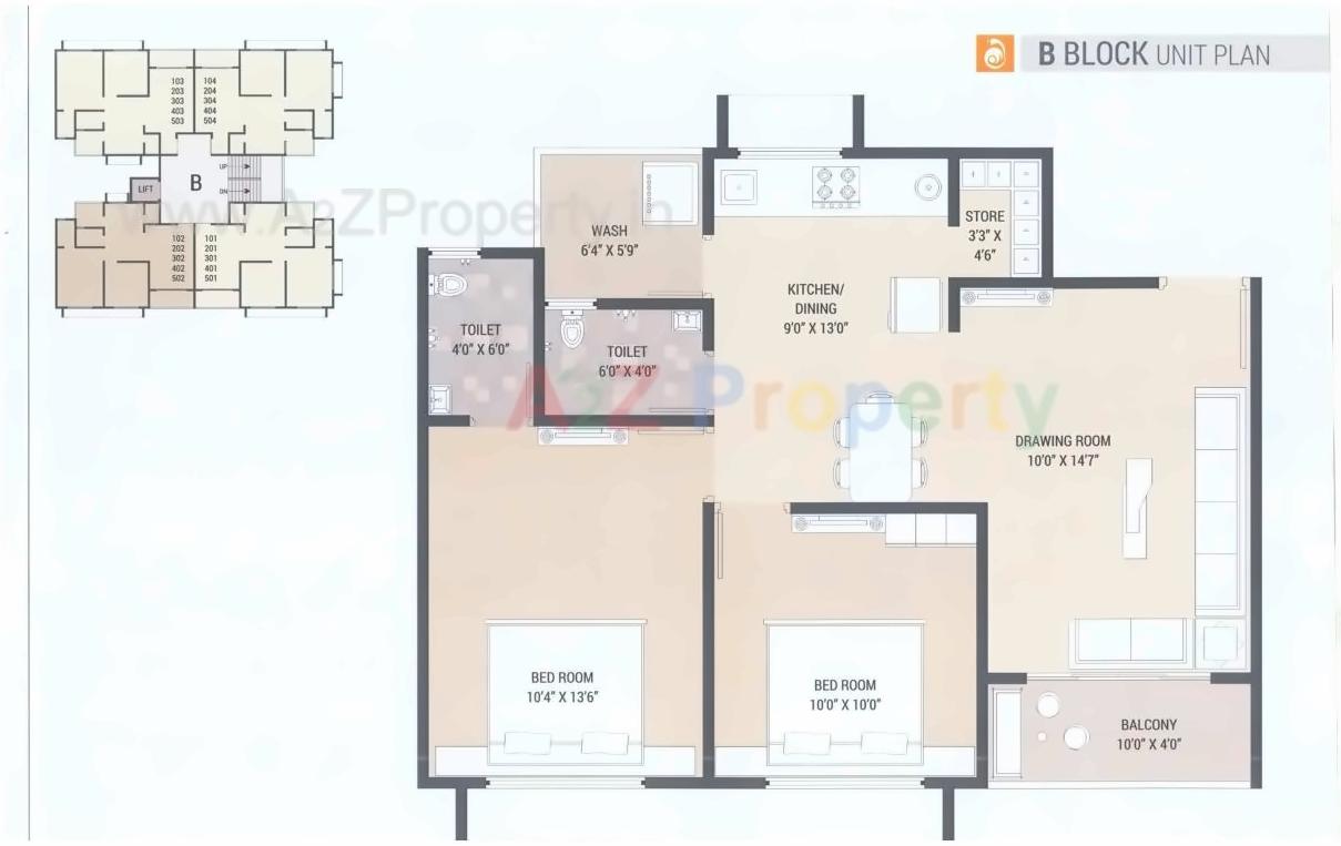 Layout of real estate project Nanddeep Residency located at Singarva, Ahmedabad, Gujarat