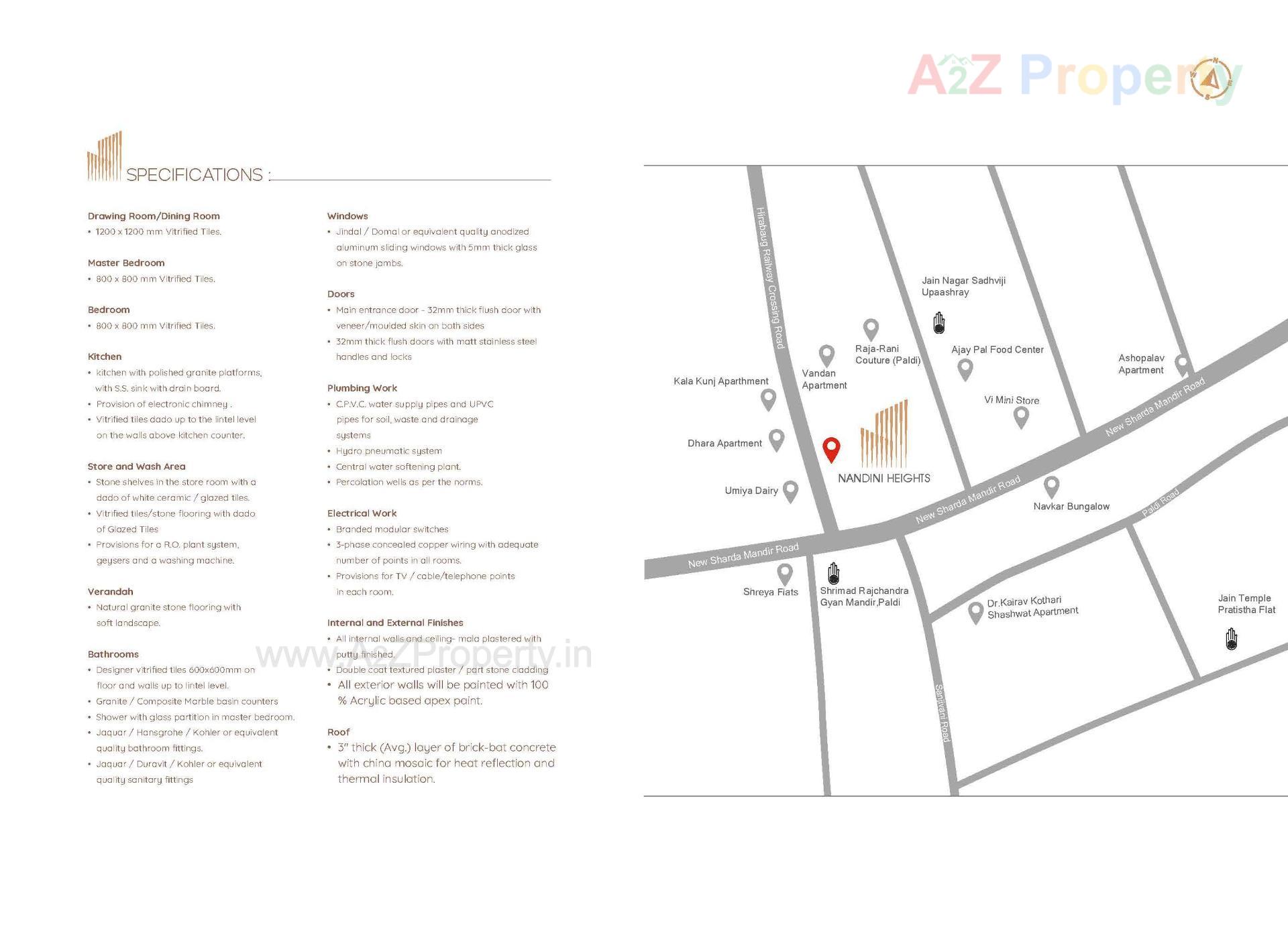  of real estate project Nandini Heights located at Chhadavad, Ahmedabad, Gujarat