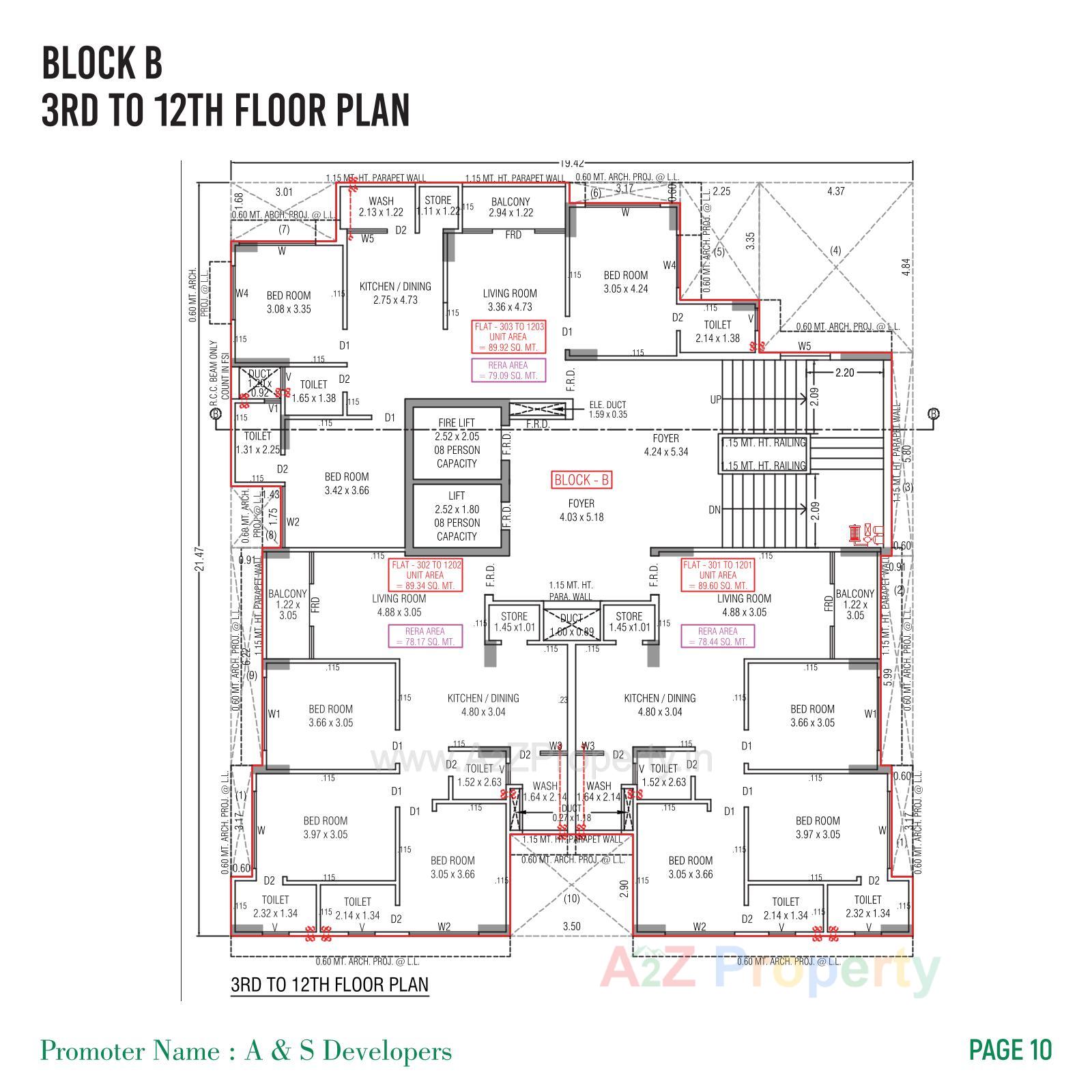 Layout of real estate project Nandini Skyview located at Ahmedabad, Ahmedabad, Gujarat