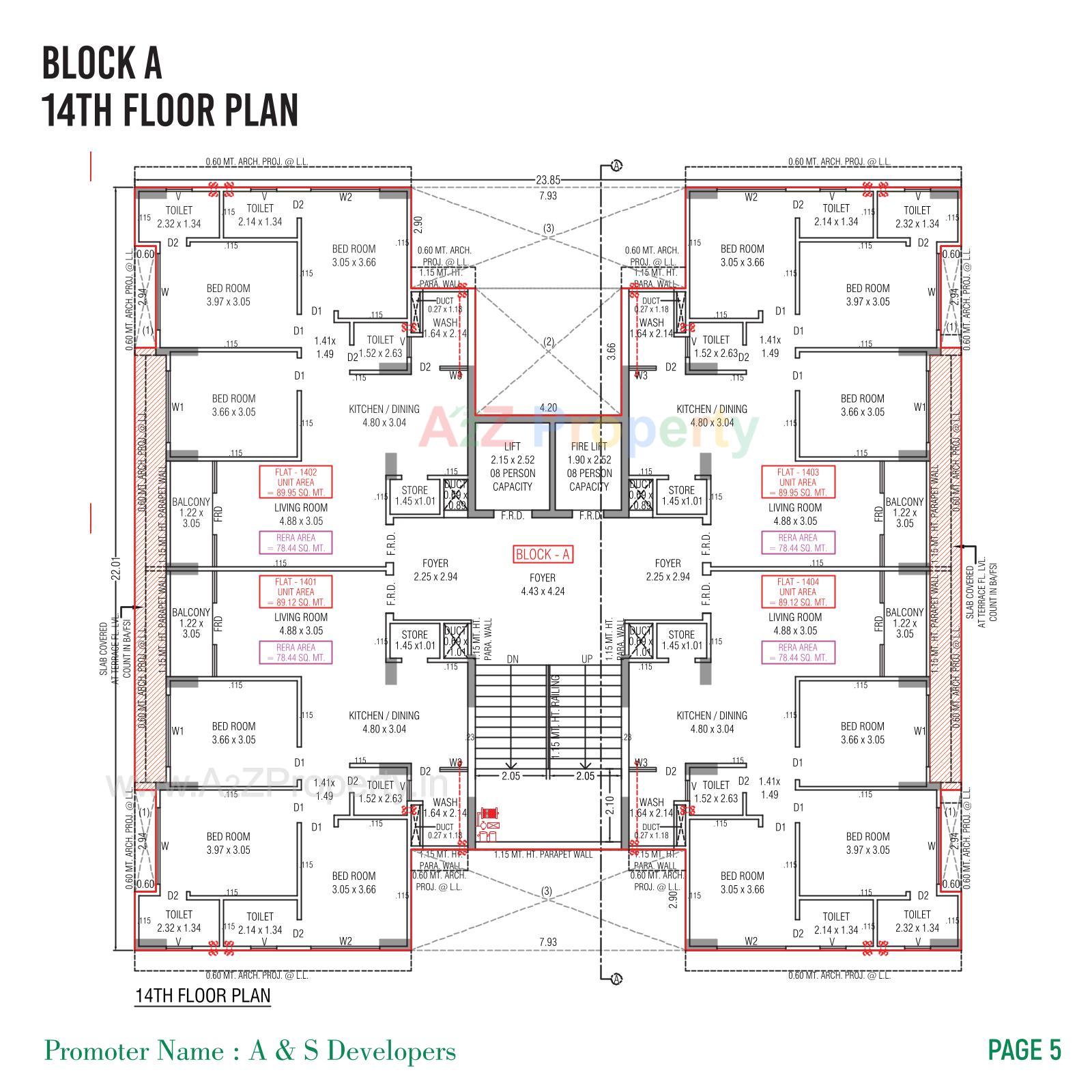 Layout of real estate project Nandini Skyview located at Ahmedabad, Ahmedabad, Gujarat