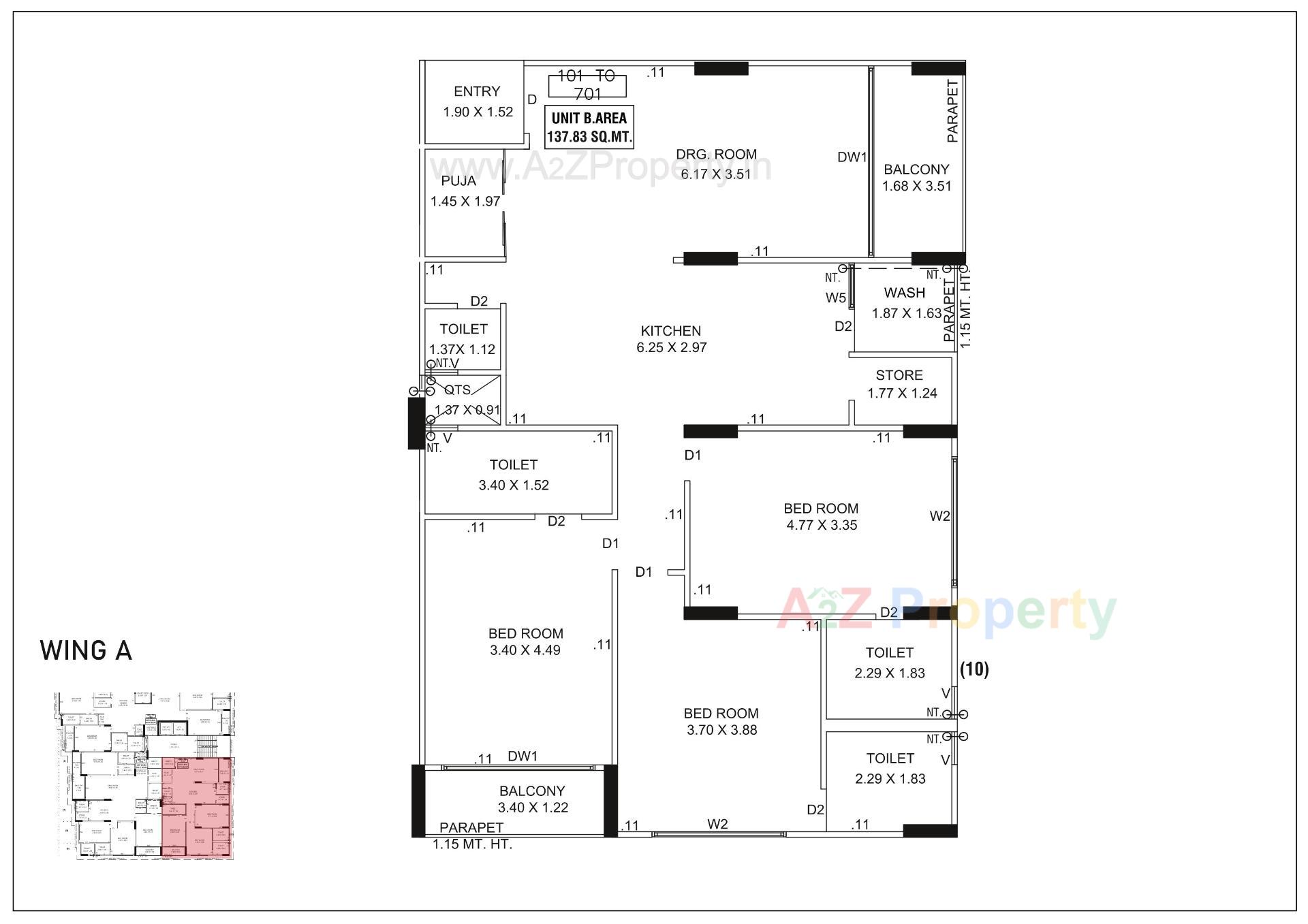 Layout of real estate project Nandini Solitaire located at Chhadavad, Ahmedabad, Gujarat