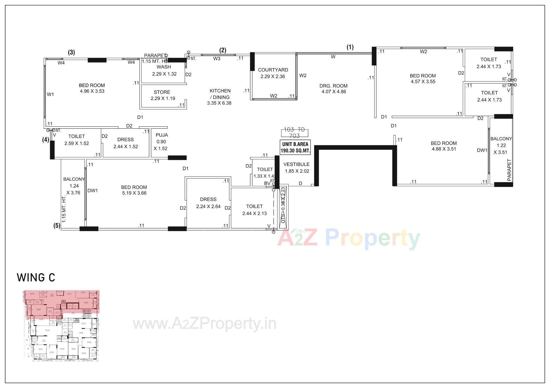 Layout of real estate project Nandini Solitaire located at Chhadavad, Ahmedabad, Gujarat