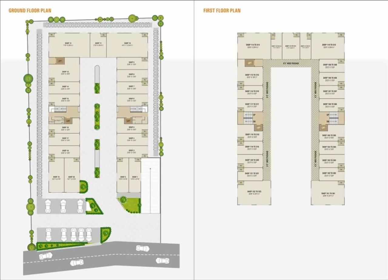 Layout of real estate project Narayan Arcade located at Narol, Ahmedabad, Gujarat