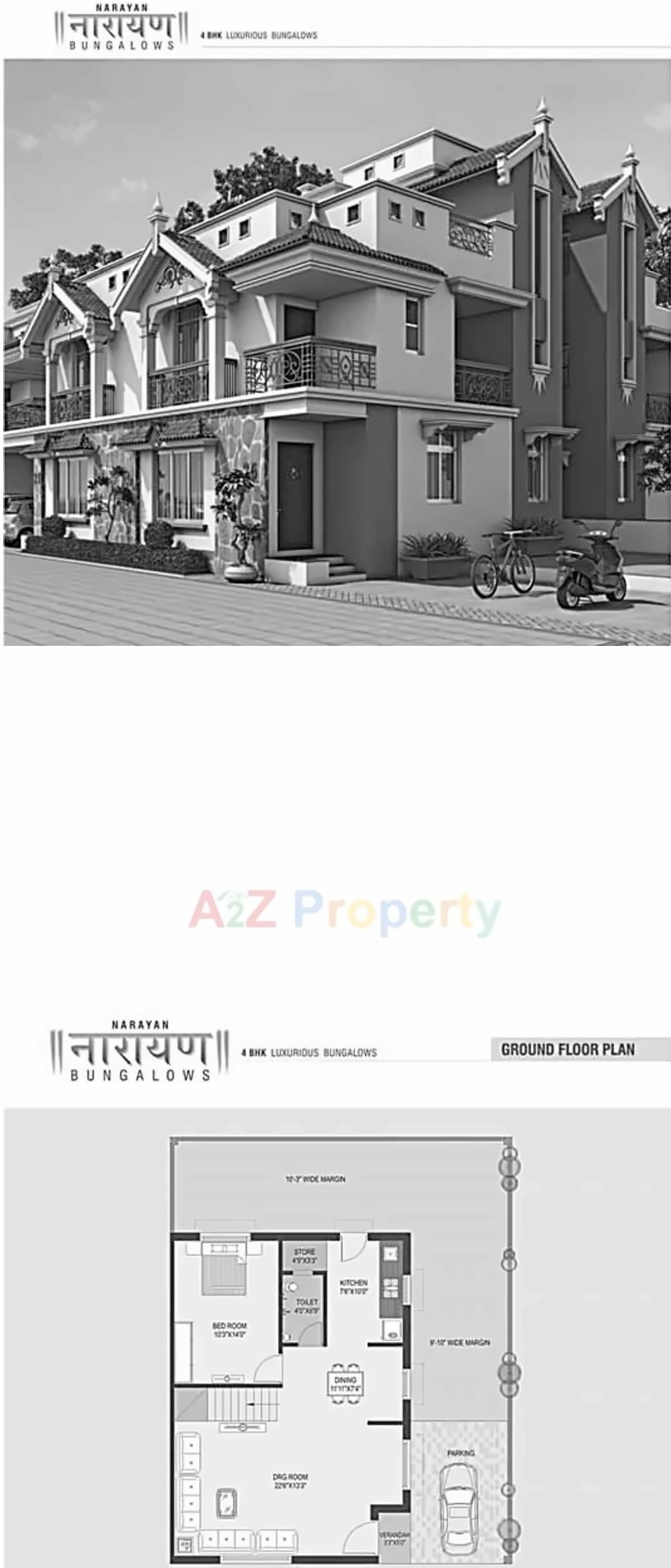 Layout of real estate project Narayan Bunglows located at Vastral, Ahmedabad, Gujarat