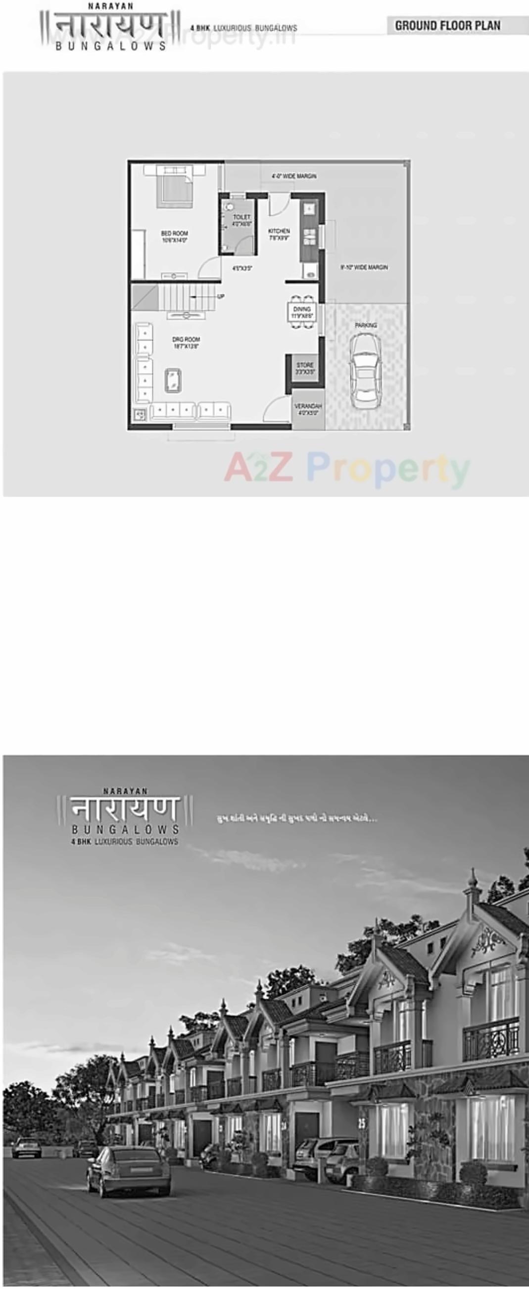 Layout of real estate project Narayan Bunglows located at Vastral, Ahmedabad, Gujarat