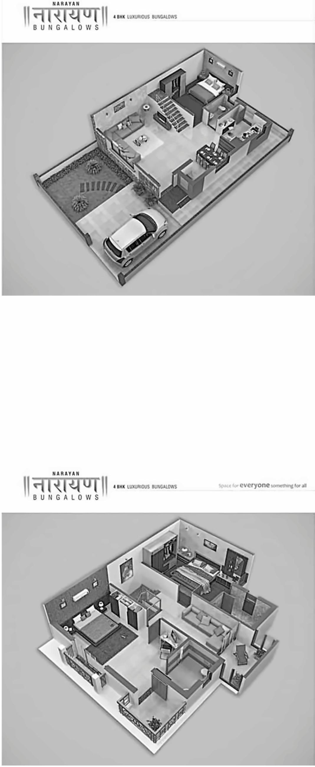 Layout of real estate project Narayan Bunglows located at Vastral, Ahmedabad, Gujarat