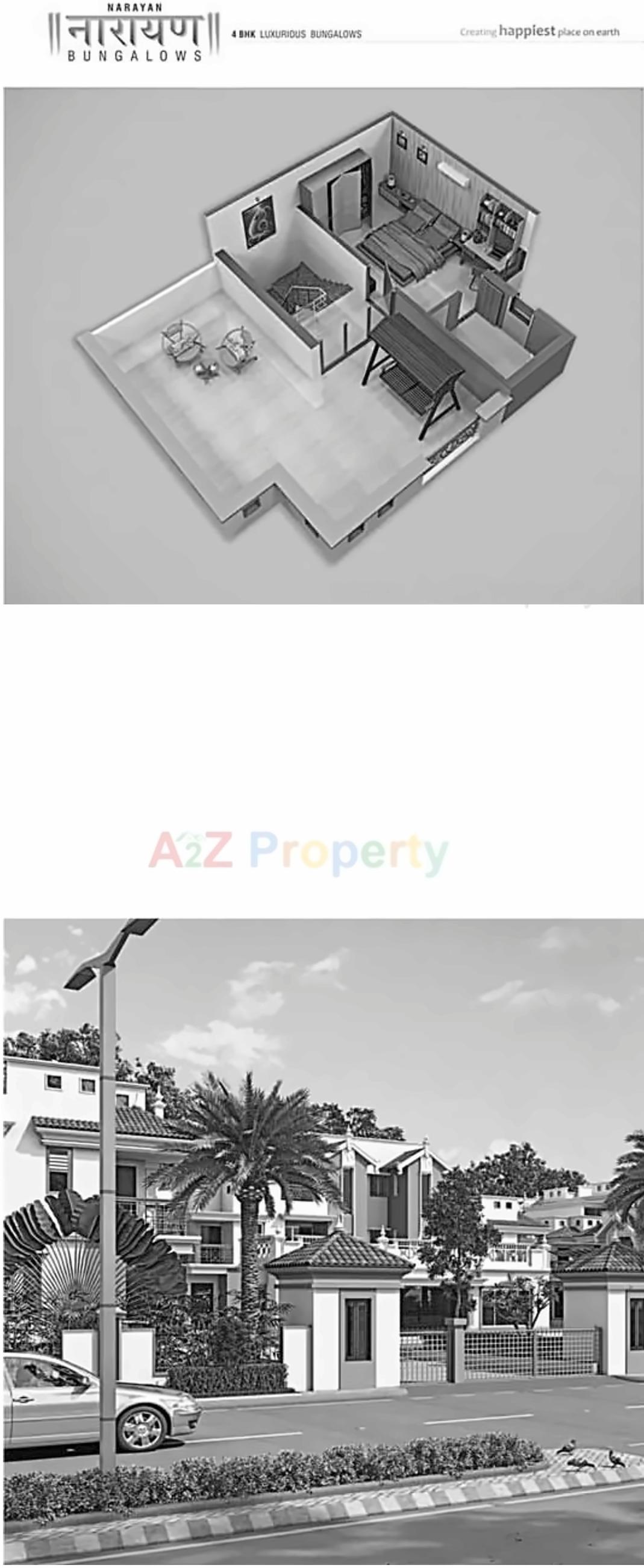 Layout of real estate project Narayan Bunglows located at Vastral, Ahmedabad, Gujarat