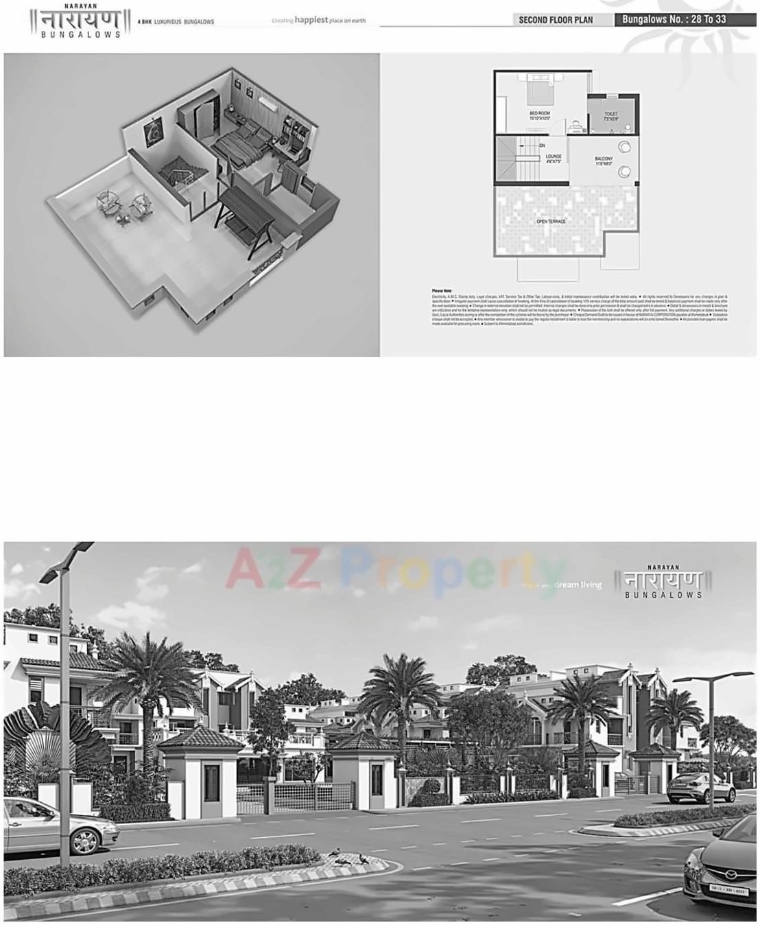 Layout of real estate project Narayan Bunglows located at Vastral, Ahmedabad, Gujarat