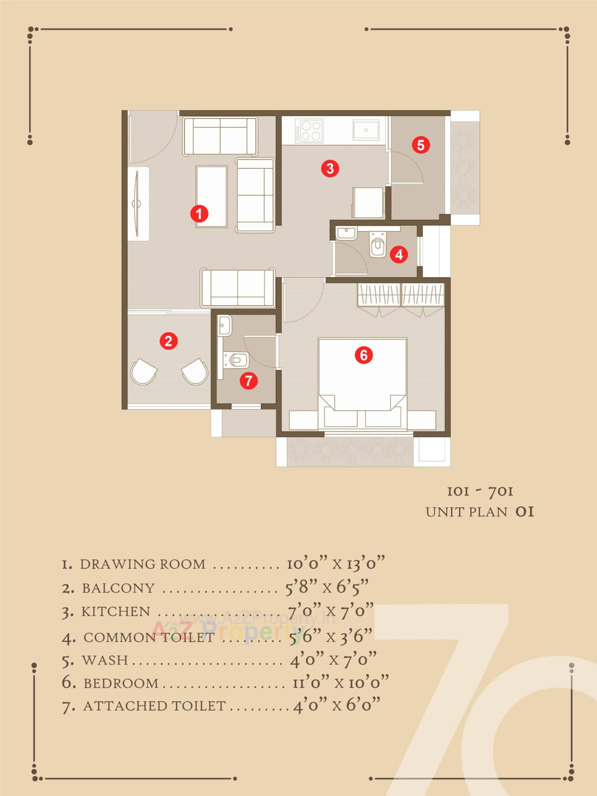 Layout of real estate project Naroda 70 located at Muthiya, Ahmedabad, Gujarat