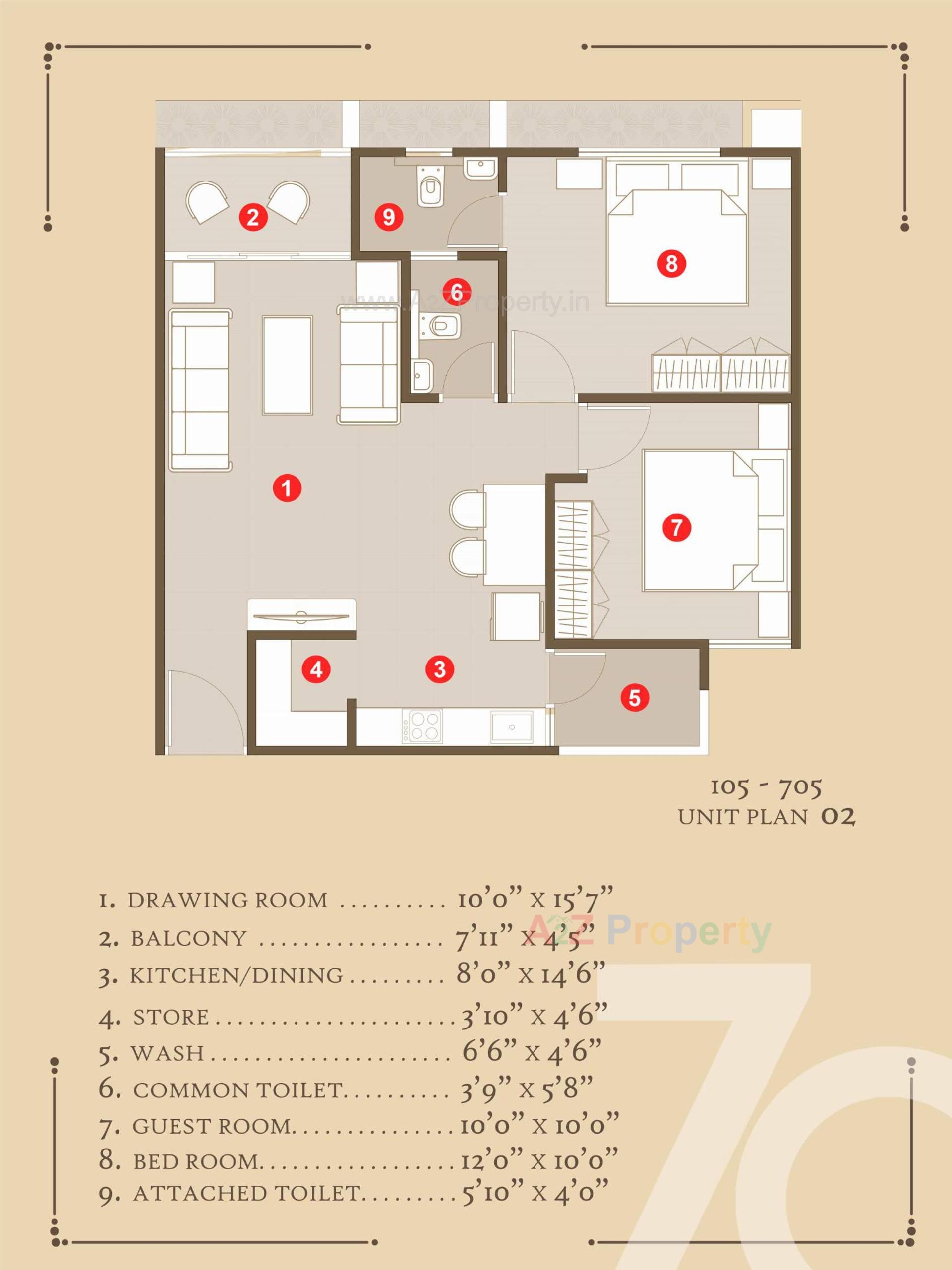 Layout of real estate project Naroda 70 located at Muthiya, Ahmedabad, Gujarat