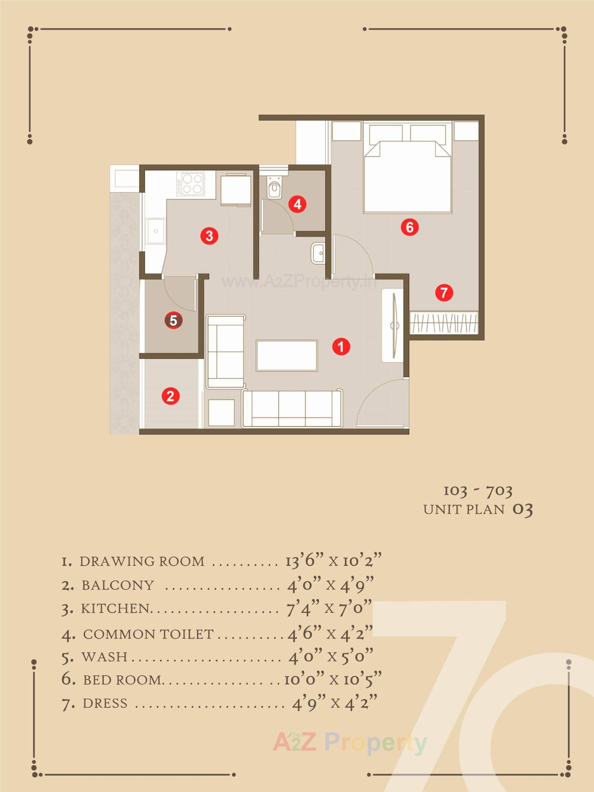 Layout of real estate project Naroda 70 located at Muthiya, Ahmedabad, Gujarat