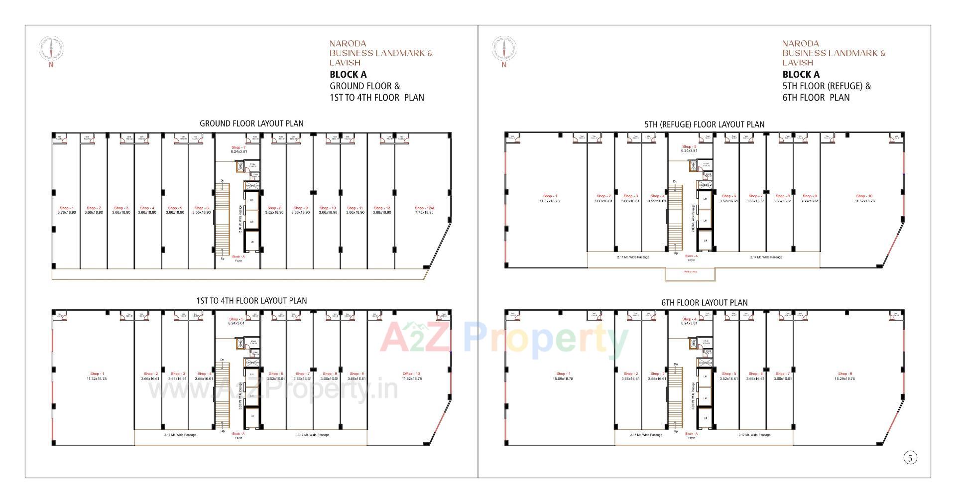 Layout of real estate project Naroda Business Landmark Lavish located at Hanspura, Ahmedabad, Gujarat