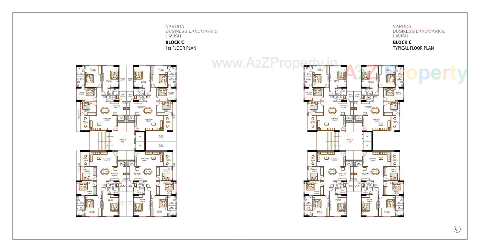 Layout of real estate project Naroda Business Landmark Lavish located at Hanspura, Ahmedabad, Gujarat