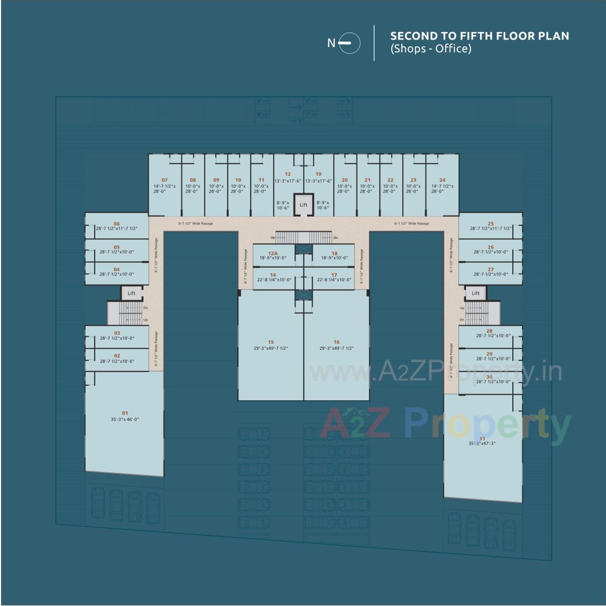 Layout of real estate project Naroda Business Point located at Naroda, Ahmedabad, Gujarat