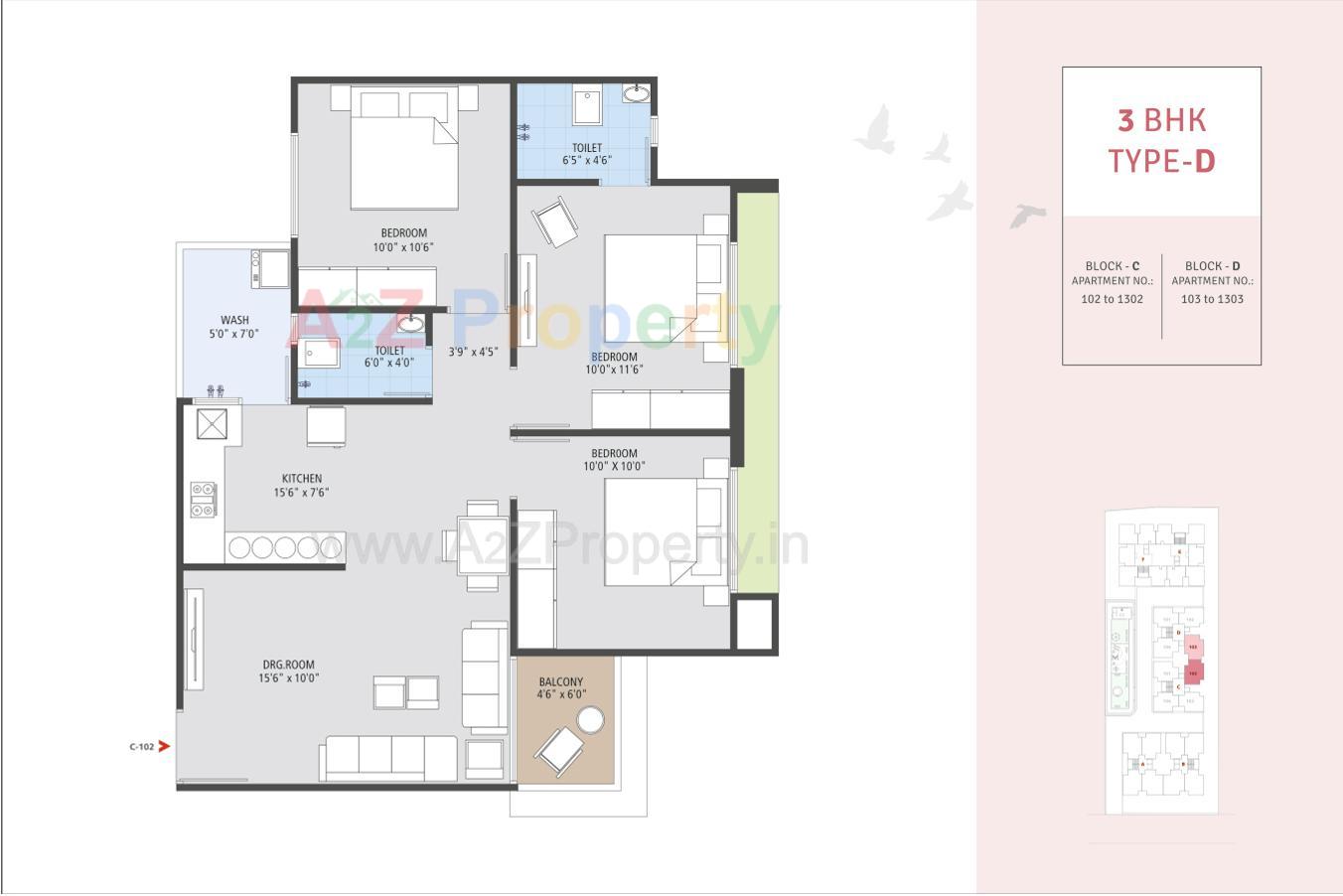 Layout of real estate project Naroda Sky located at Hanspura, Ahmedabad, Gujarat