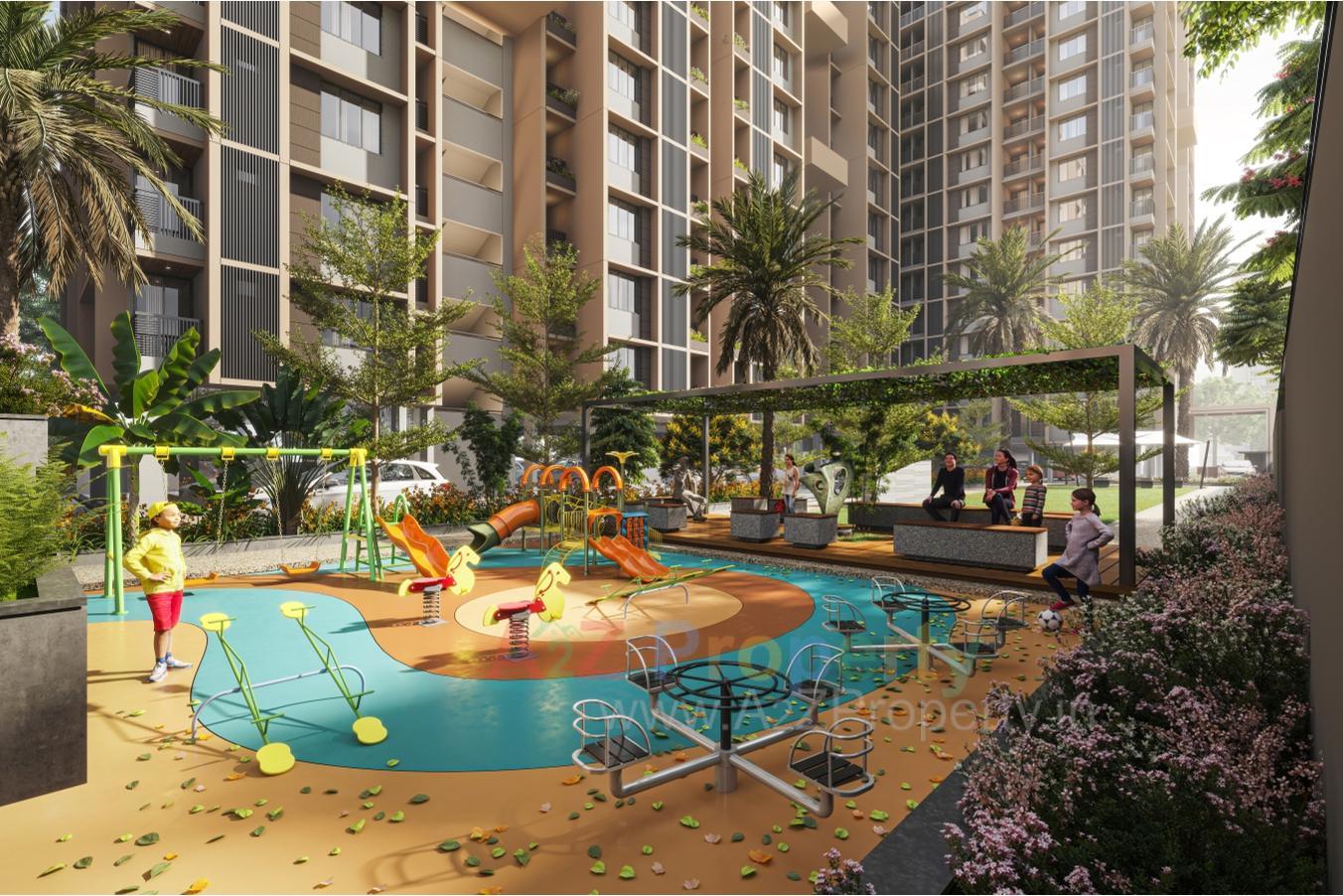 3D Elevation of real estate project Naroda Sky located at Hanspura, Ahmedabad, Gujarat