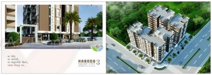 3D Elevation of real estate project Naroda Smart City located at Hanspura, Ahmedabad, Gujarat