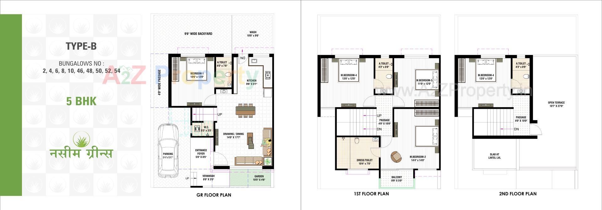 Layout of real estate project Nasim Greens located at Ramol, Ahmedabad, Gujarat