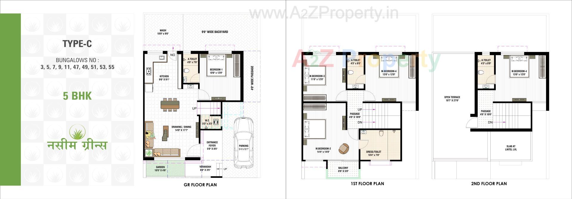 Layout of real estate project Nasim Greens located at Ramol, Ahmedabad, Gujarat