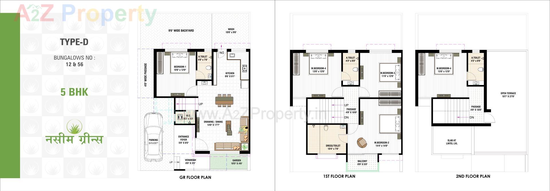 Layout of real estate project Nasim Greens located at Ramol, Ahmedabad, Gujarat