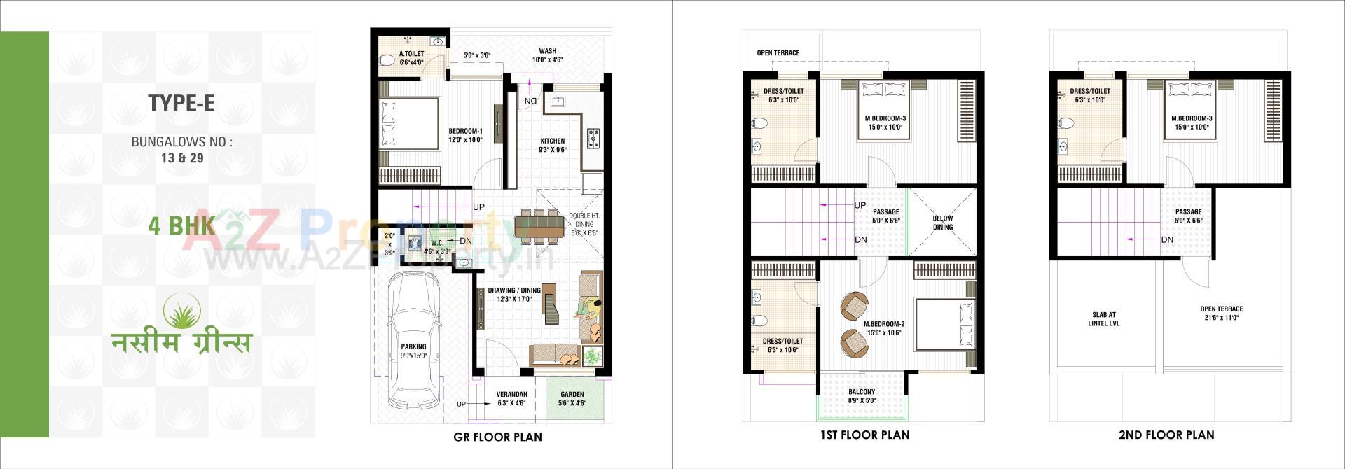 Layout of real estate project Nasim Greens located at Ramol, Ahmedabad, Gujarat