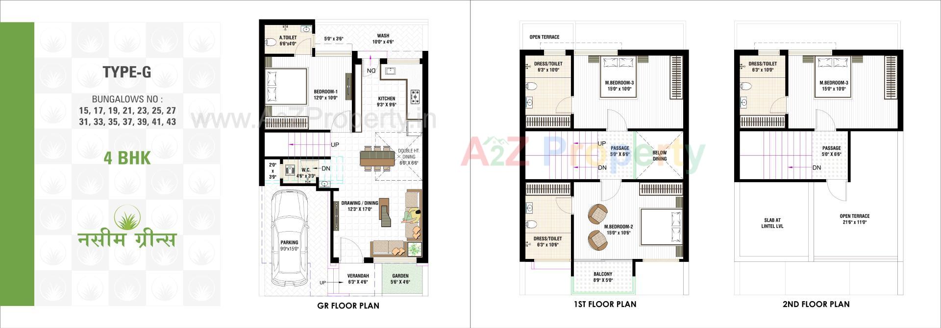 Layout of real estate project Nasim Greens located at Ramol, Ahmedabad, Gujarat