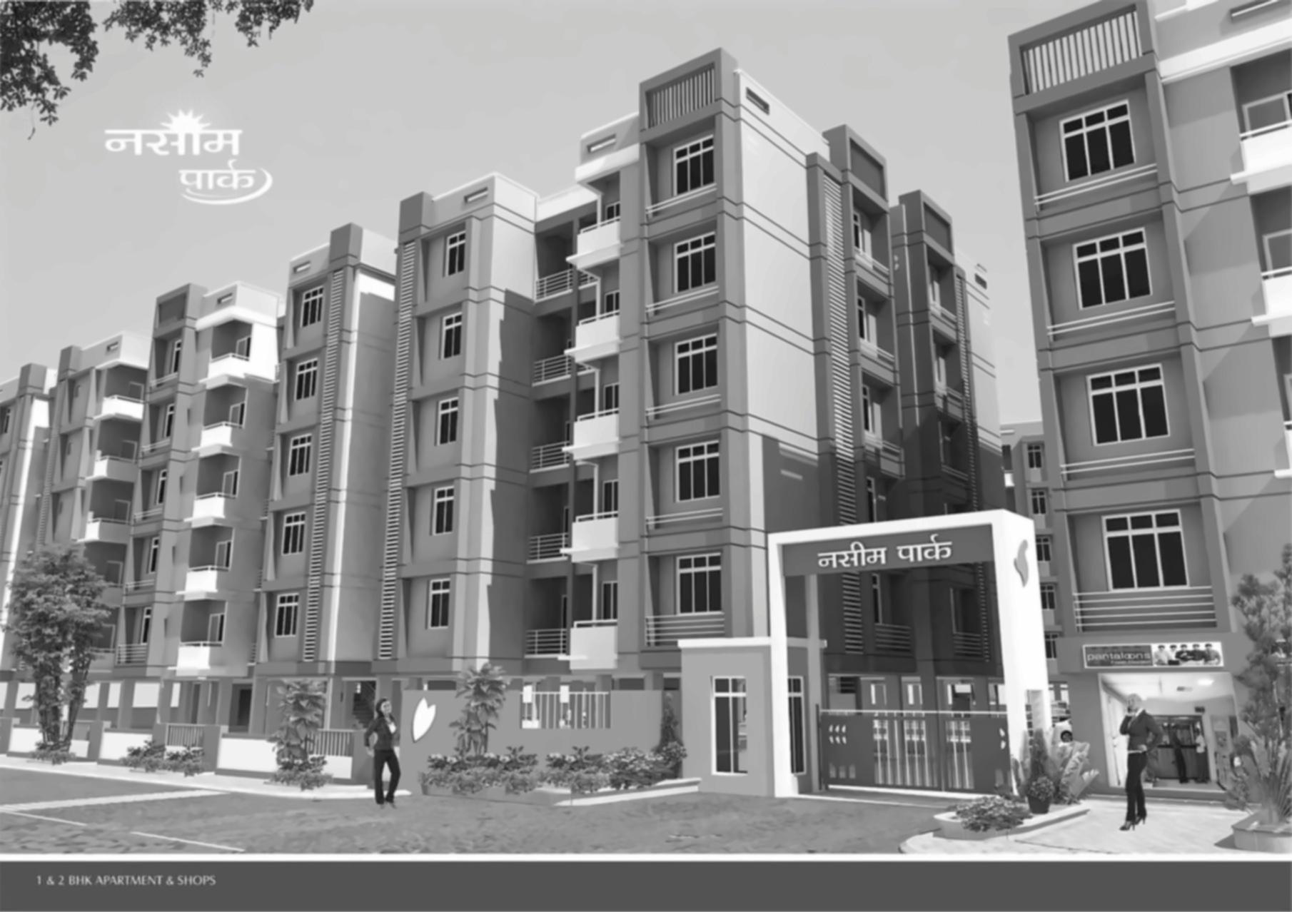 3D Elevation of real estate project Nasim Park located at Ramol, Ahmedabad, Gujarat