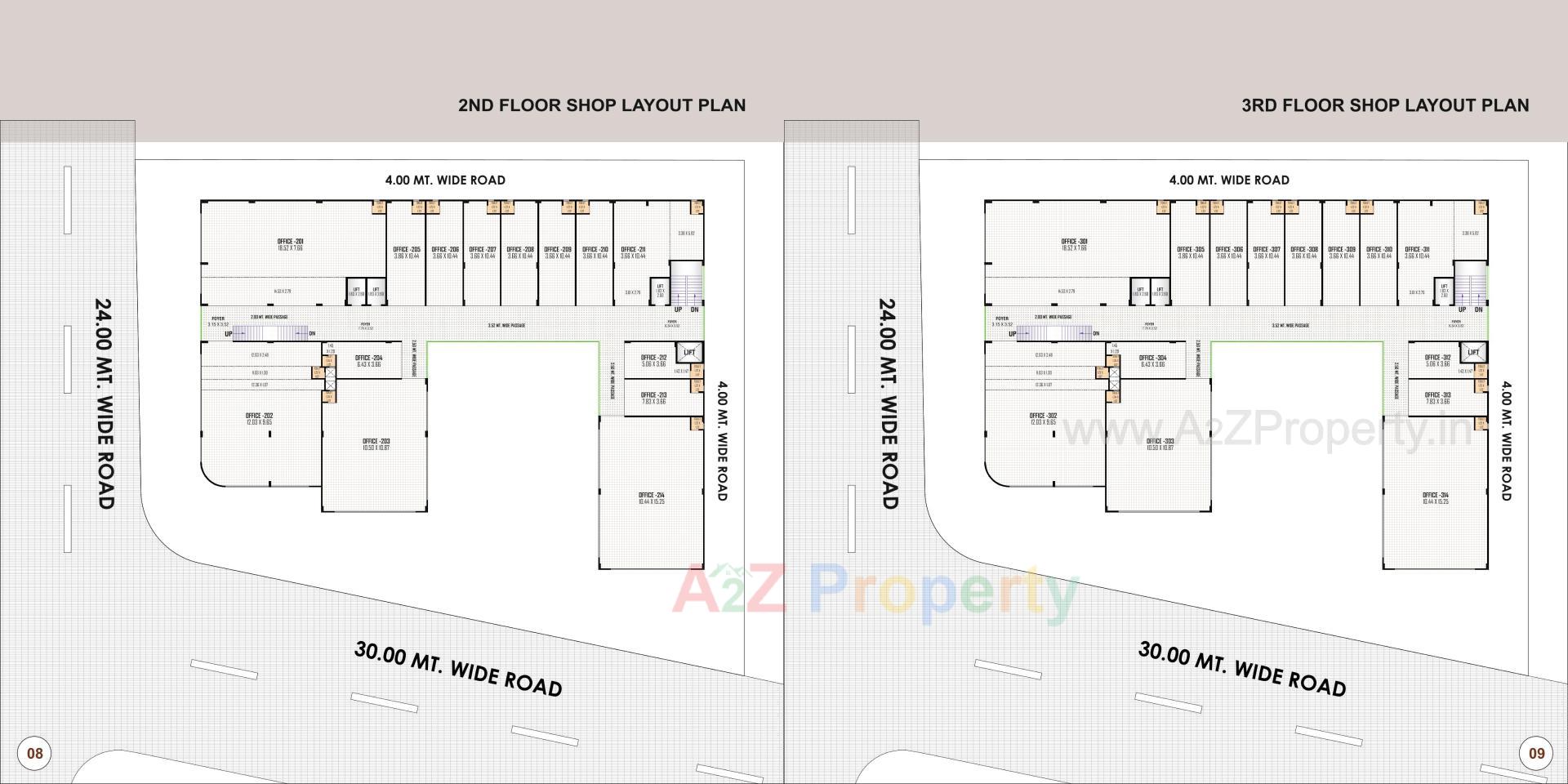 Layout of real estate project Natraj Empire located at Nikol, Ahmedabad, Gujarat