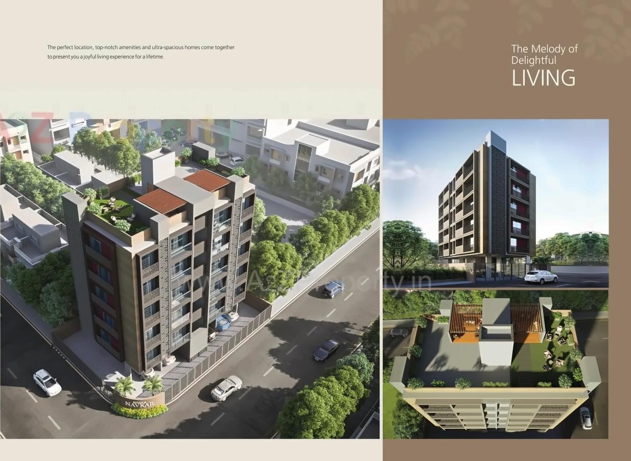 3D Elevation of real estate project Navkar Apartment located at Paldi, Ahmedabad, Gujarat