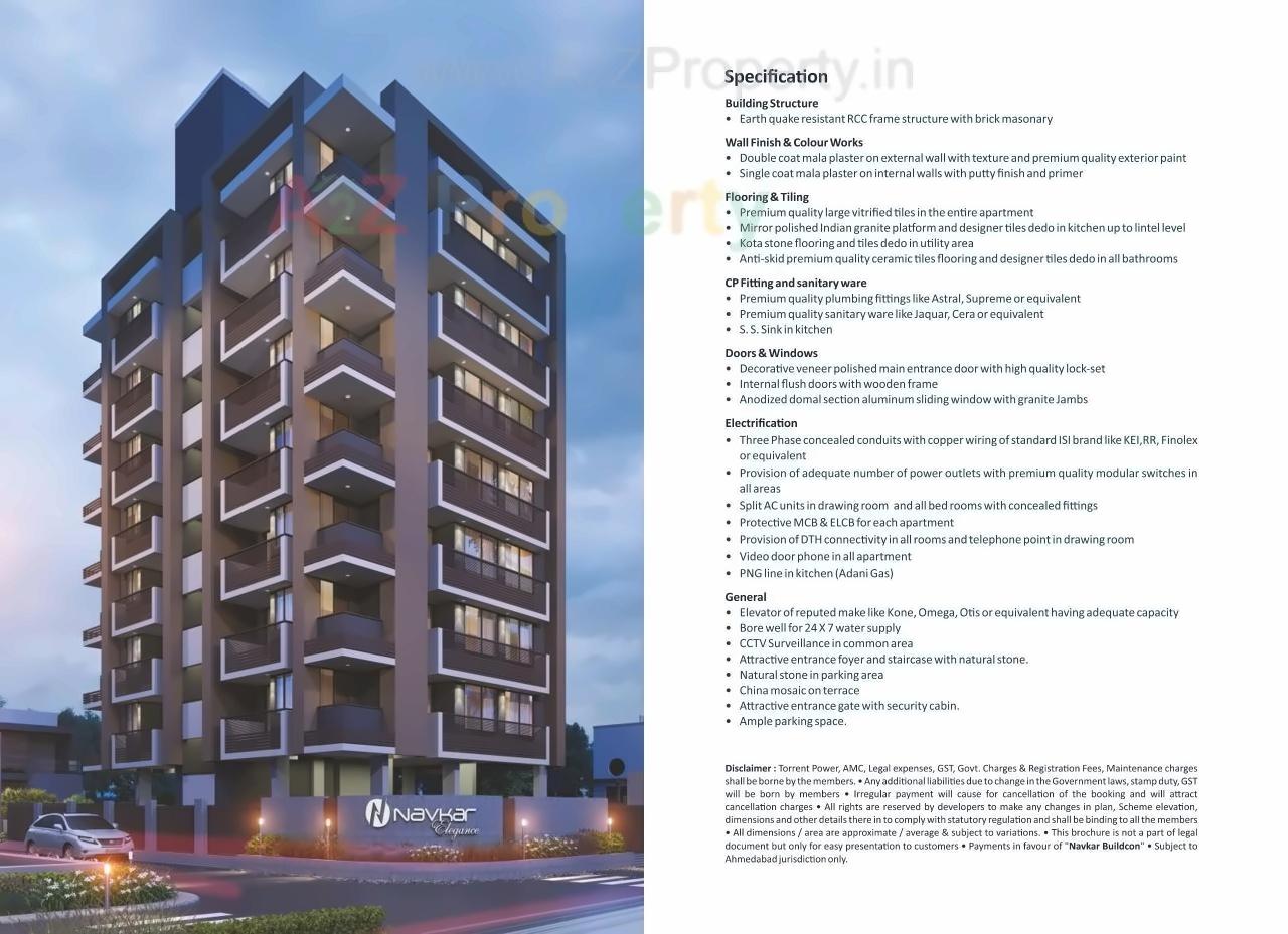  of real estate project Navkar Elegance located at Memnagar, Ahmedabad, Gujarat