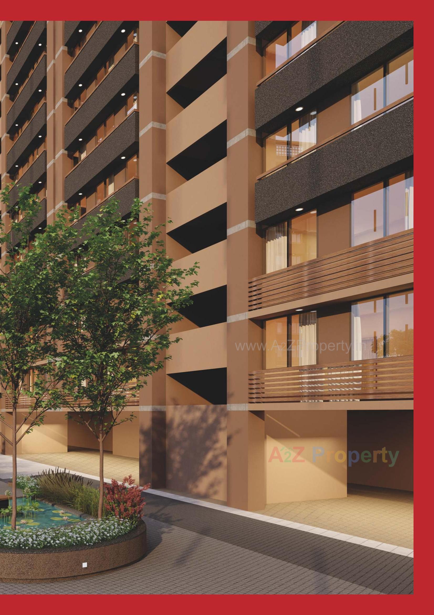 3D Elevation of real estate project Navkar Heights located at Ognaj, Ahmedabad, Gujarat